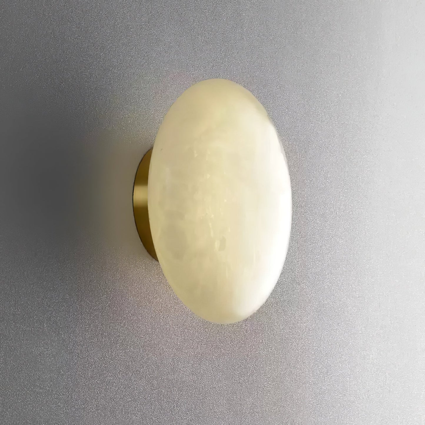 Vanorara Minimalist Alabaster Flush Mount Light