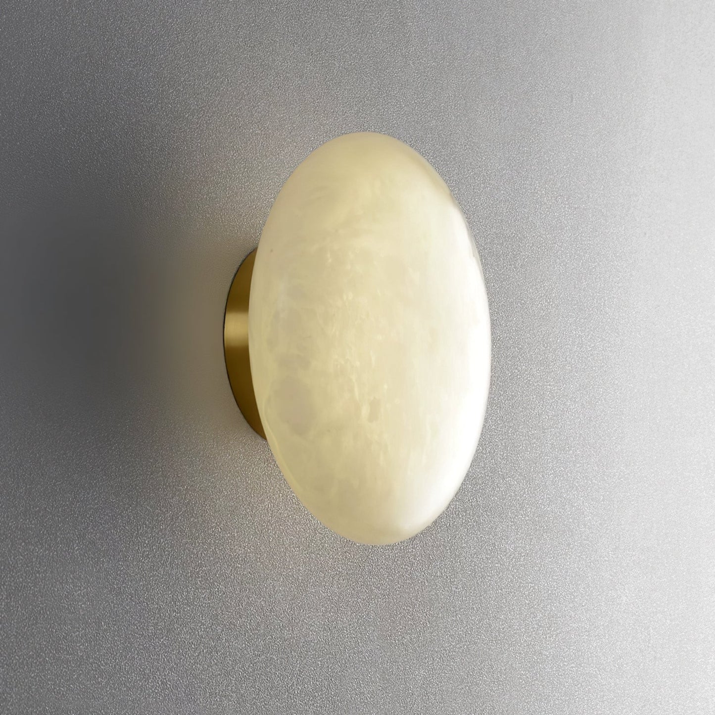 Vanorara Minimalist Alabaster Flush Mount Light