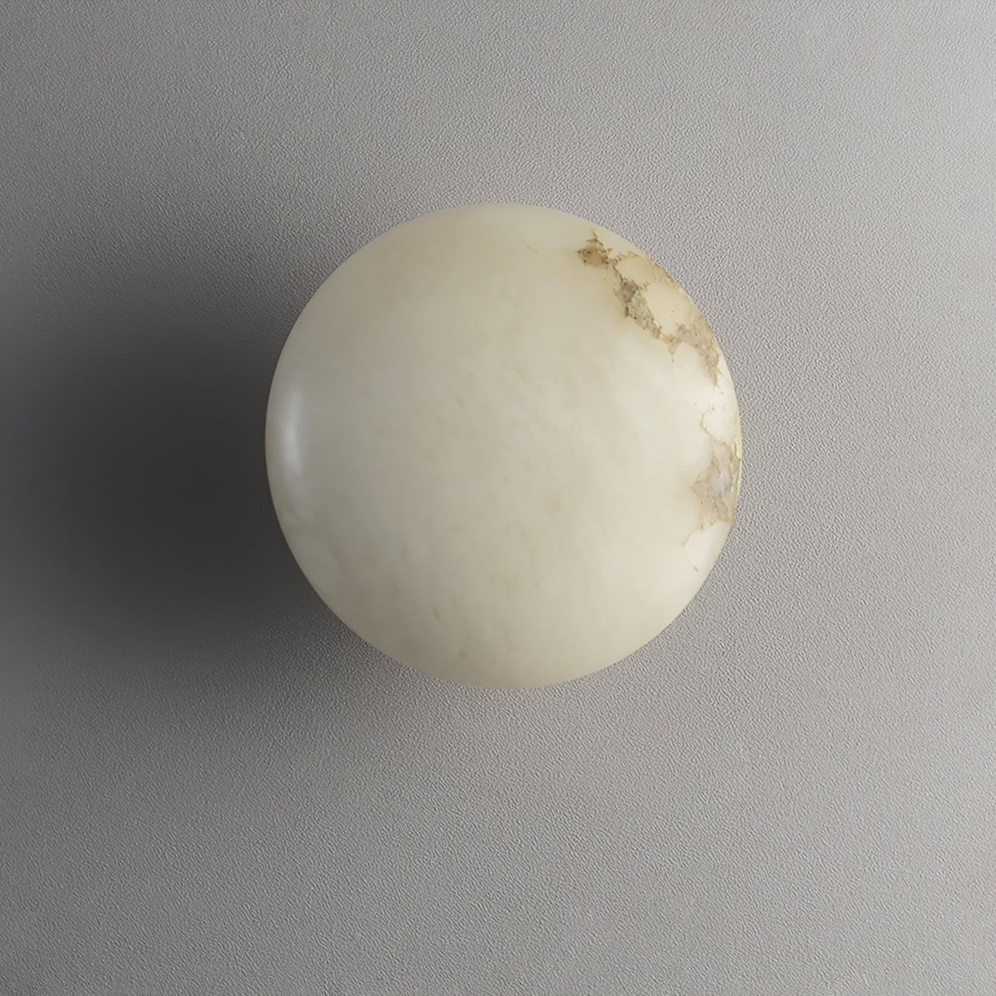 Vanorara Minimalist Alabaster Flush Mount Light