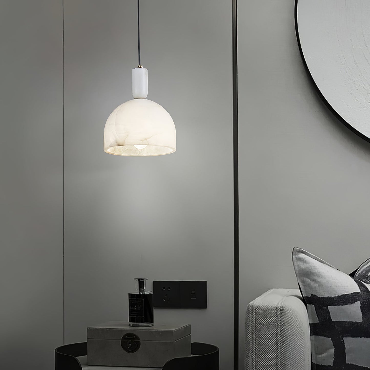 Culiror Minimalist Alabaster Pendant Light