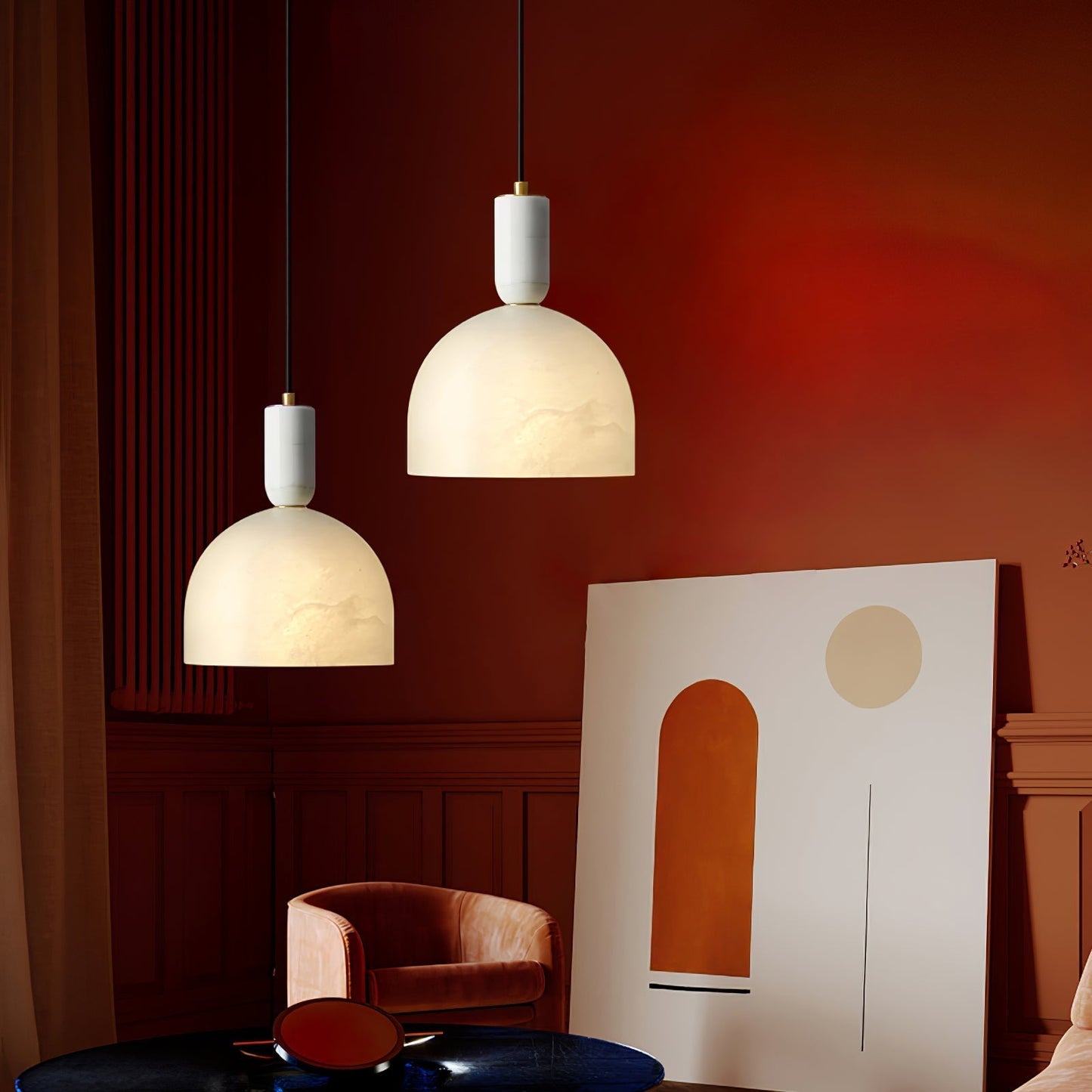 Culiror Minimalist Alabaster Pendant Light