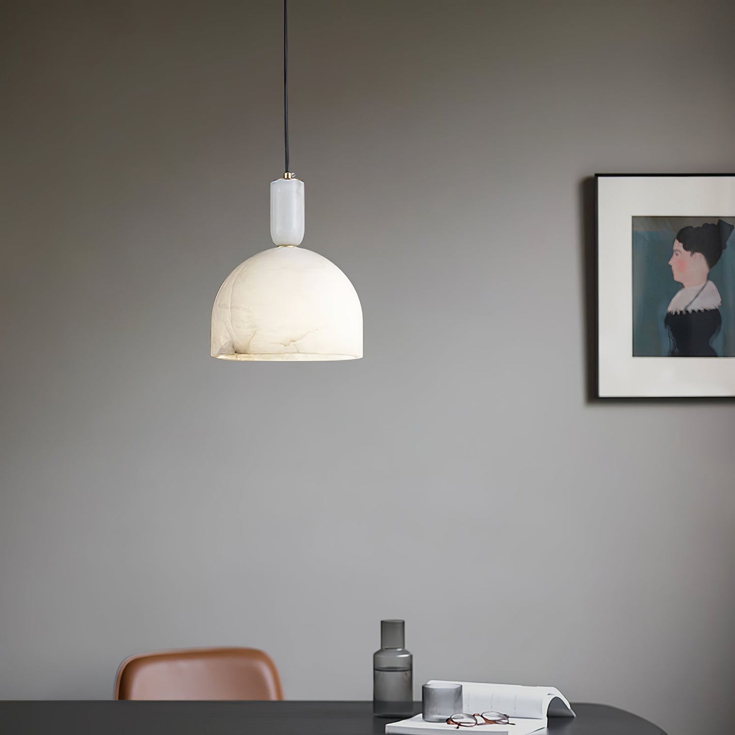 Culiror Minimalist Alabaster Pendant Light