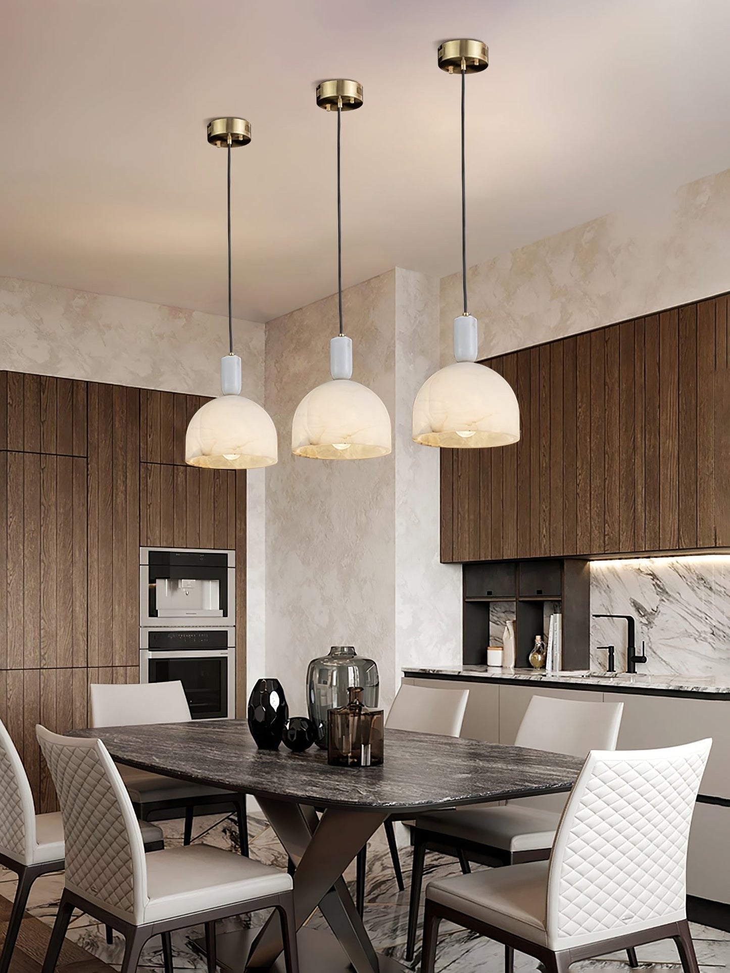 Culiror Minimalist Alabaster Pendant Light