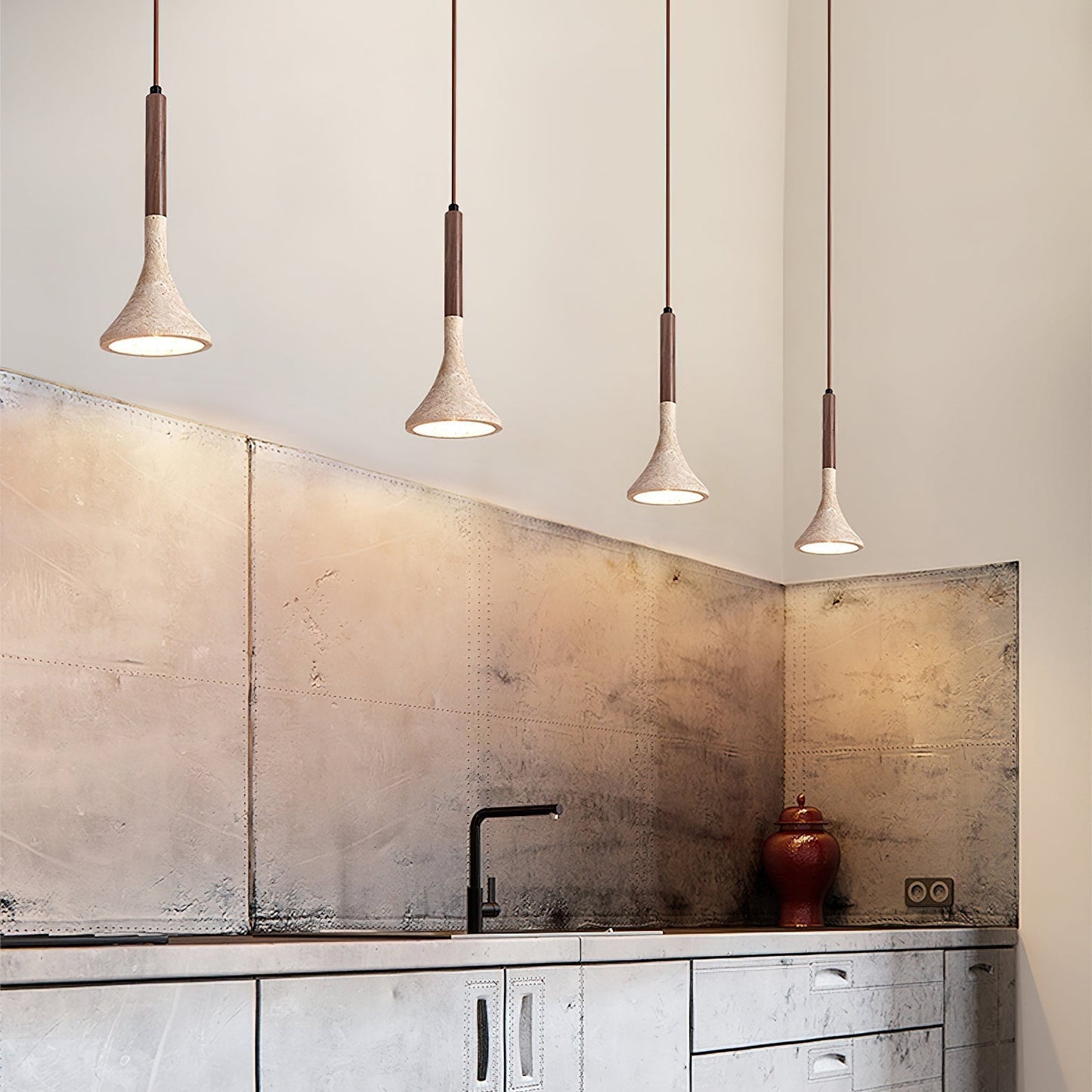 Ilnoren Travertine Pendant Light