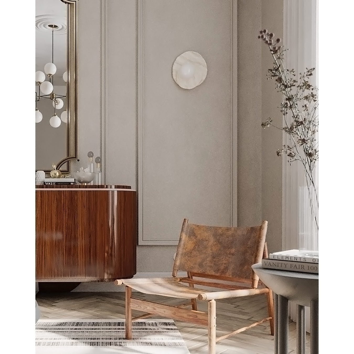 Alorarae Organic Alabaster Wall Light