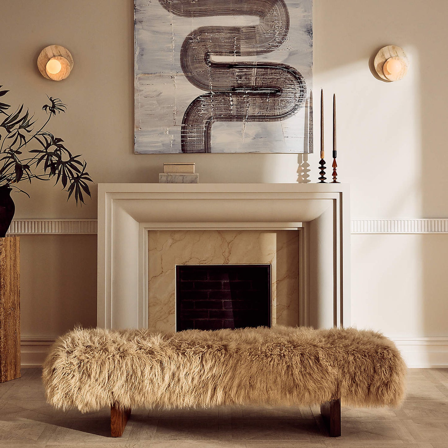Alorarae Organic Alabaster Wall Light