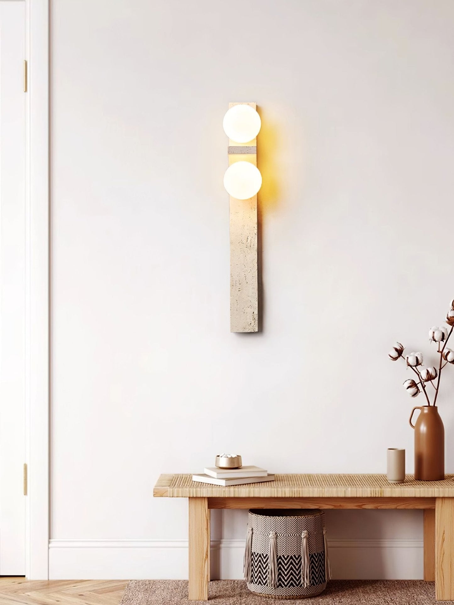 Cassiopeia Travertine Wall Light