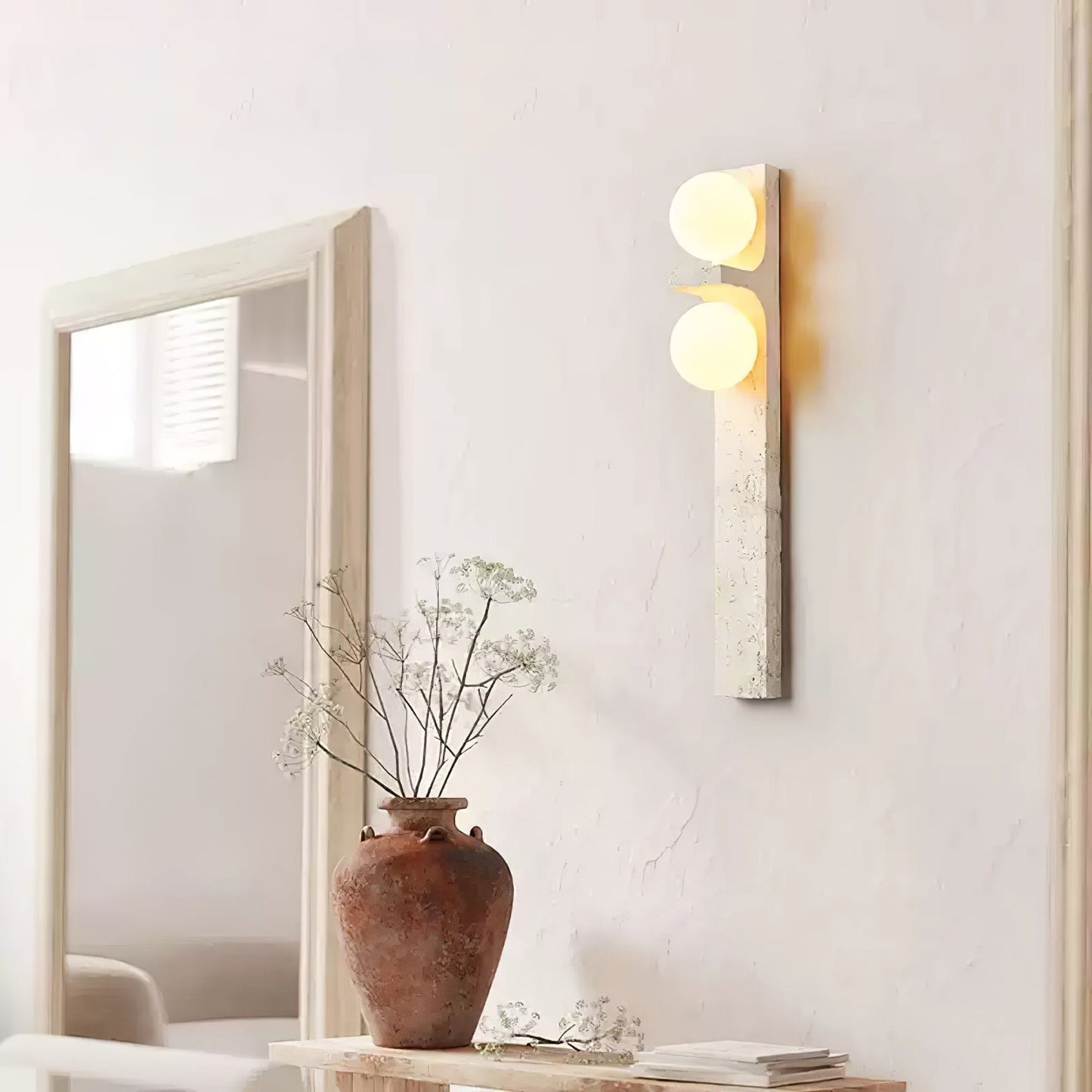 Cassiopeia Travertine Wall Light
