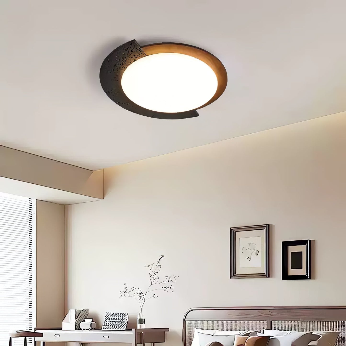 Ulvinor Asymmetrical Travertine Ceiling Light