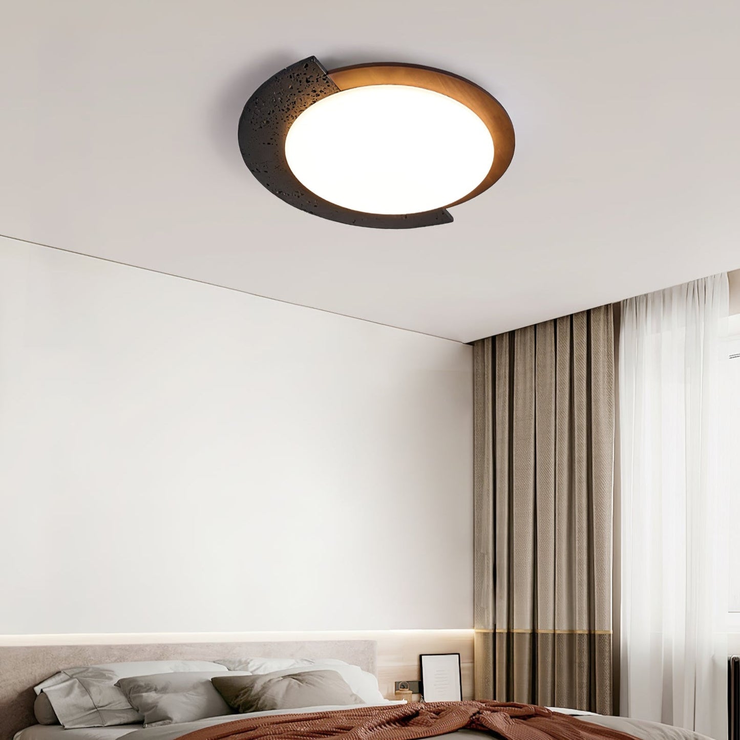 Ulvinor Asymmetrical Travertine Ceiling Light