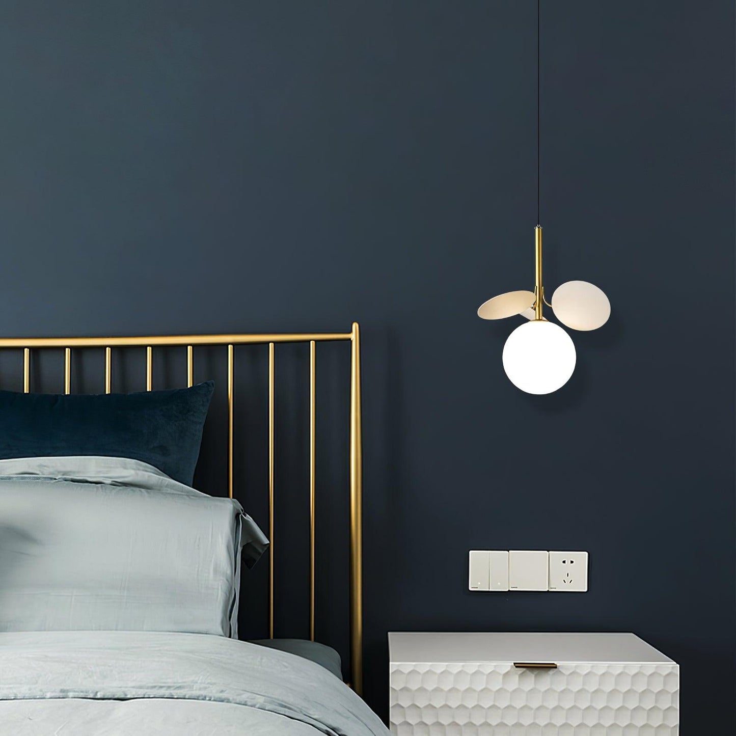 Ivphaus Glass Pendant Light