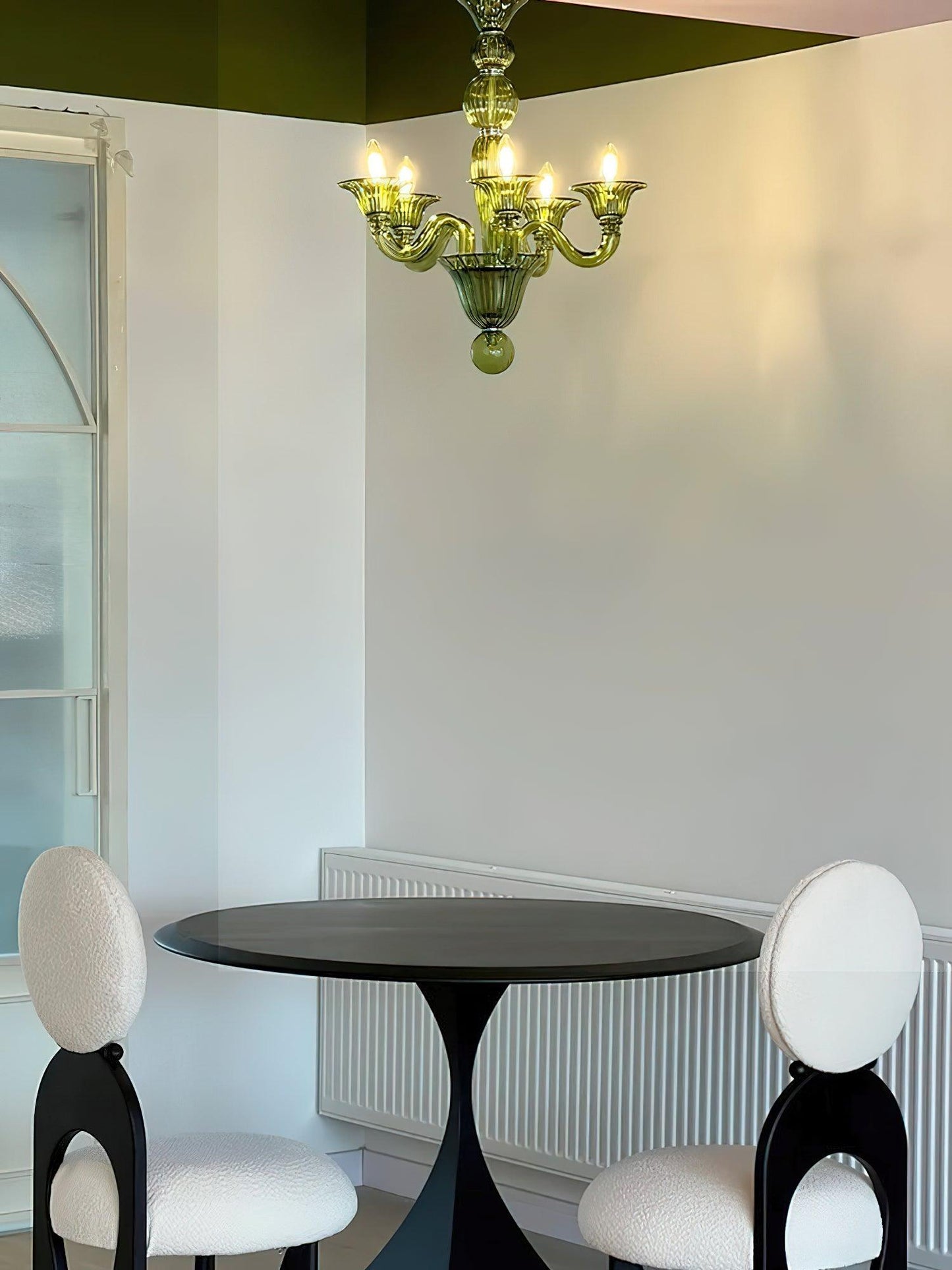 Aurora Chandelier Murano Glass Green