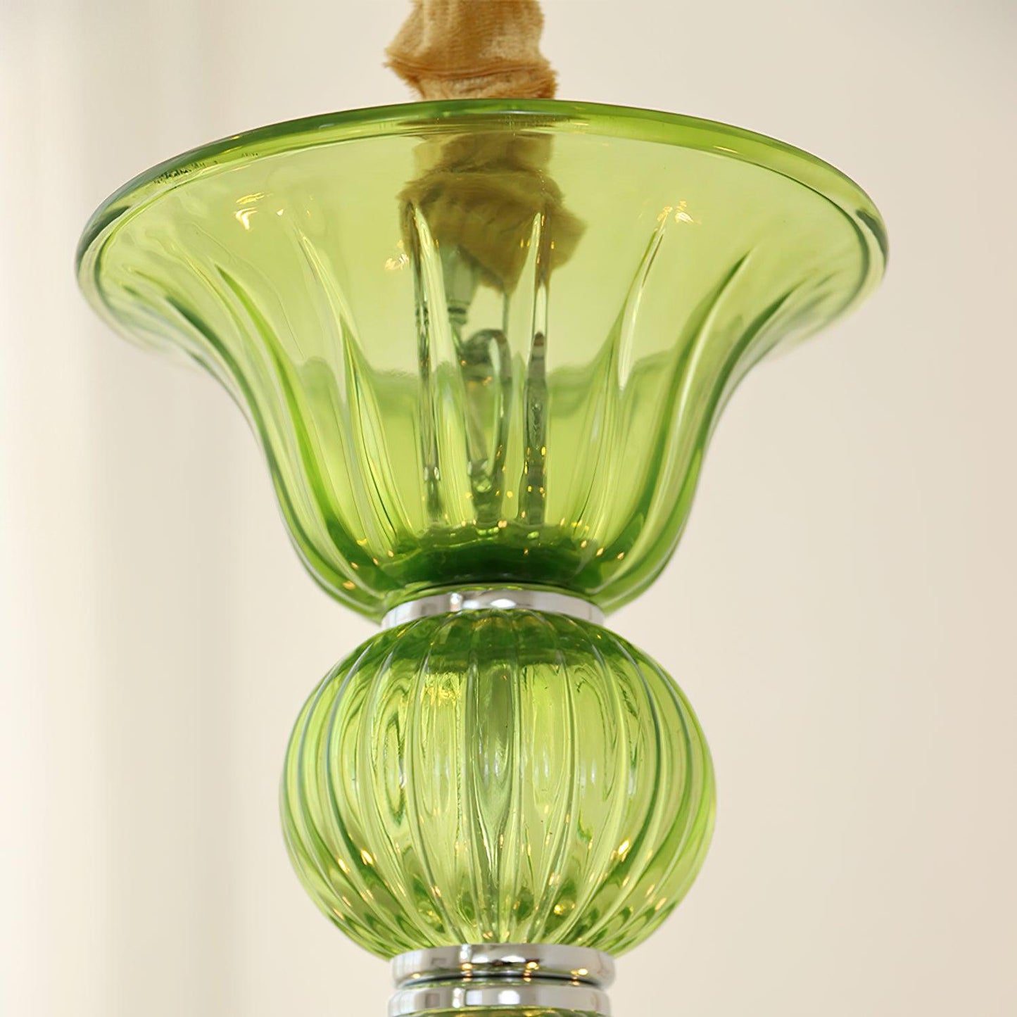 Aurora Chandelier Murano Glass Green