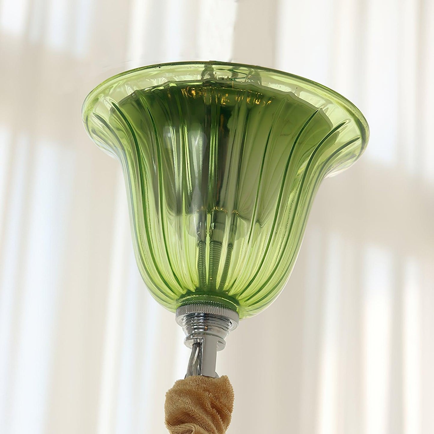 Aurora Chandelier Murano Glass Green
