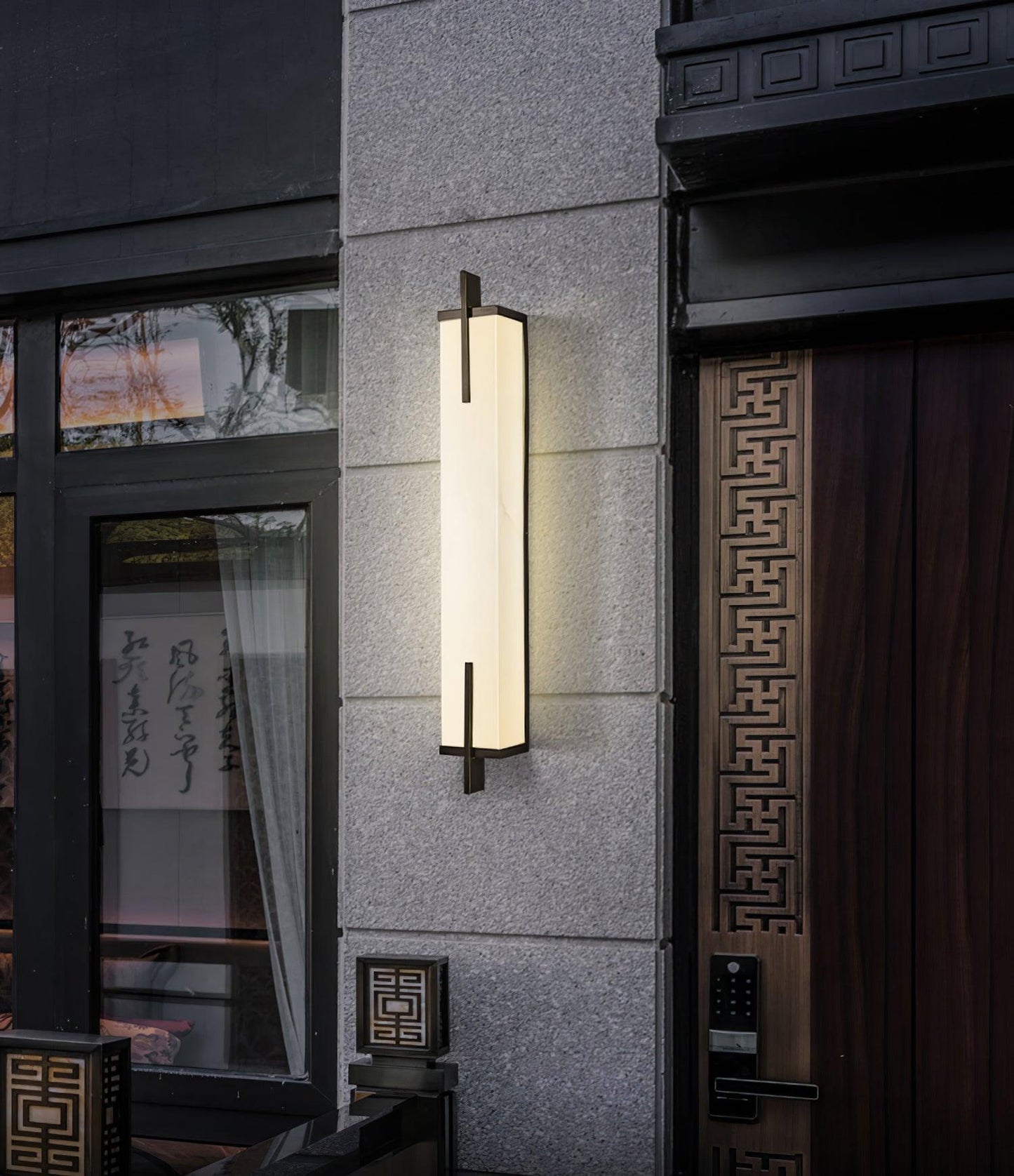 Aurcarir Rectangular Alabaster Wall Light