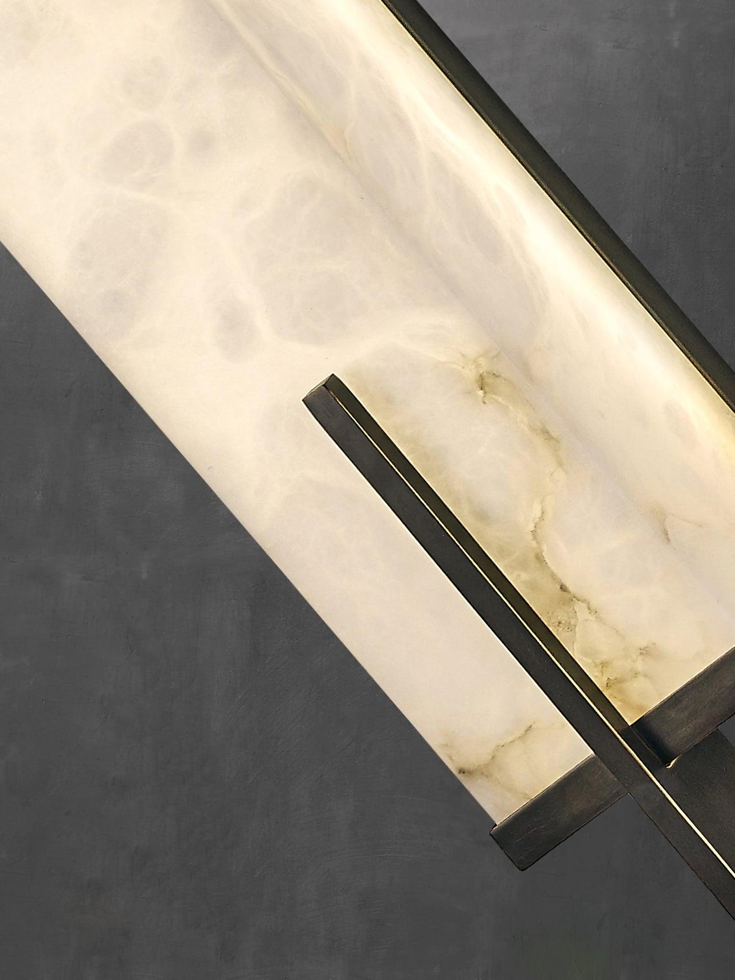 Aurcarir Rectangular Alabaster Wall Light