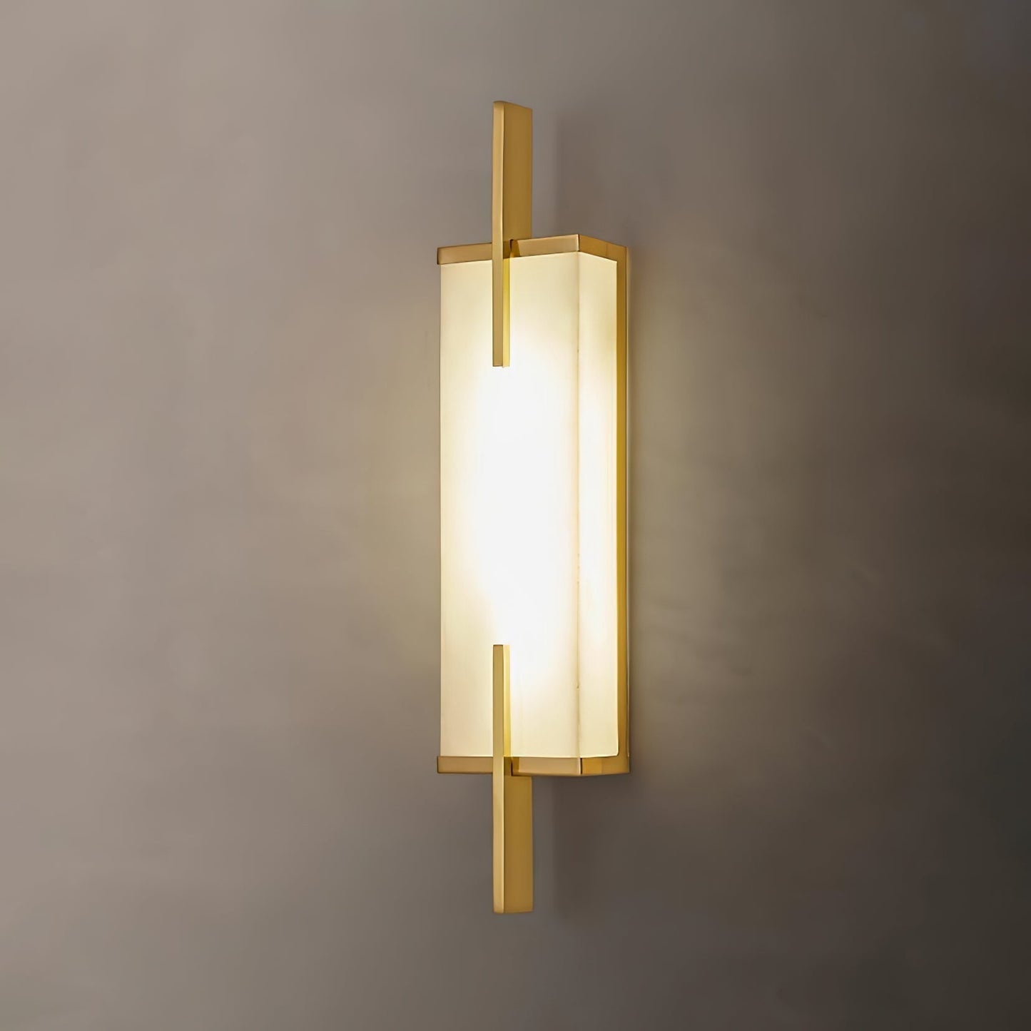 Aurcarir Rectangular Alabaster Wall Light