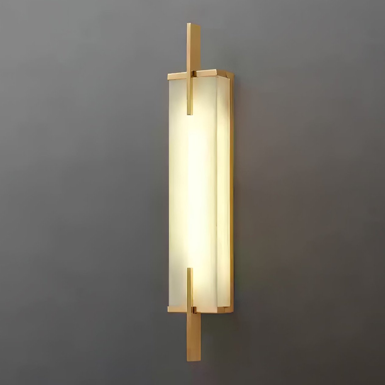 Aurcarir Rectangular Alabaster Wall Light