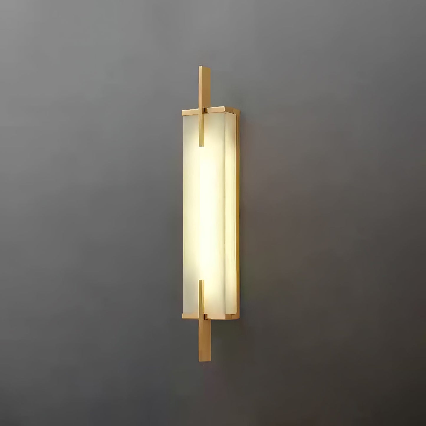 Aurcarir Rectangular Alabaster Wall Light