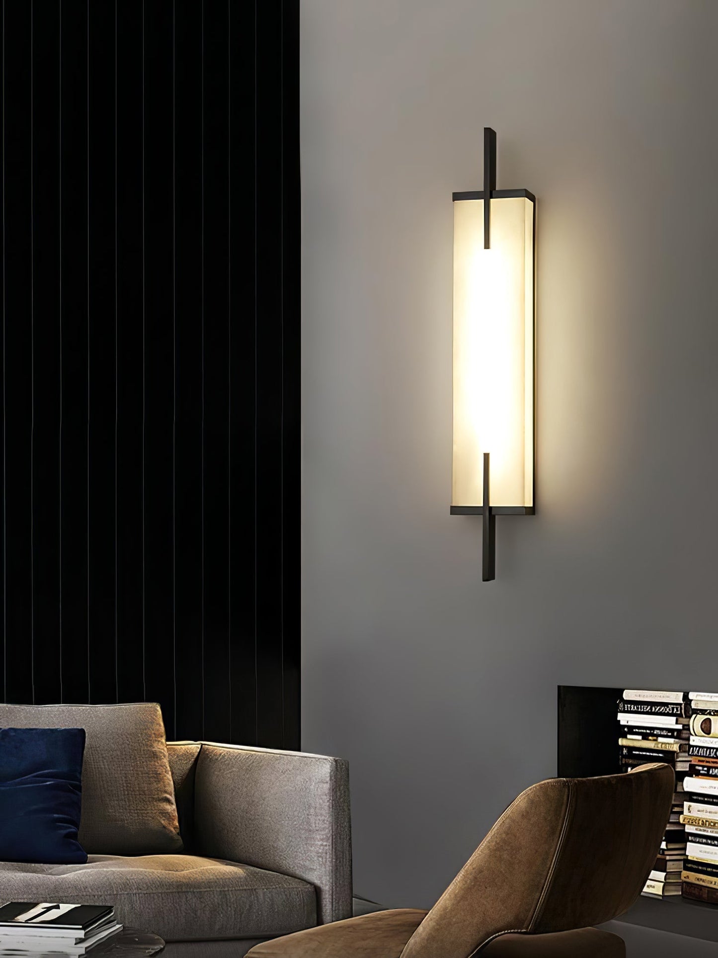 Aurcarir Rectangular Alabaster Wall Light