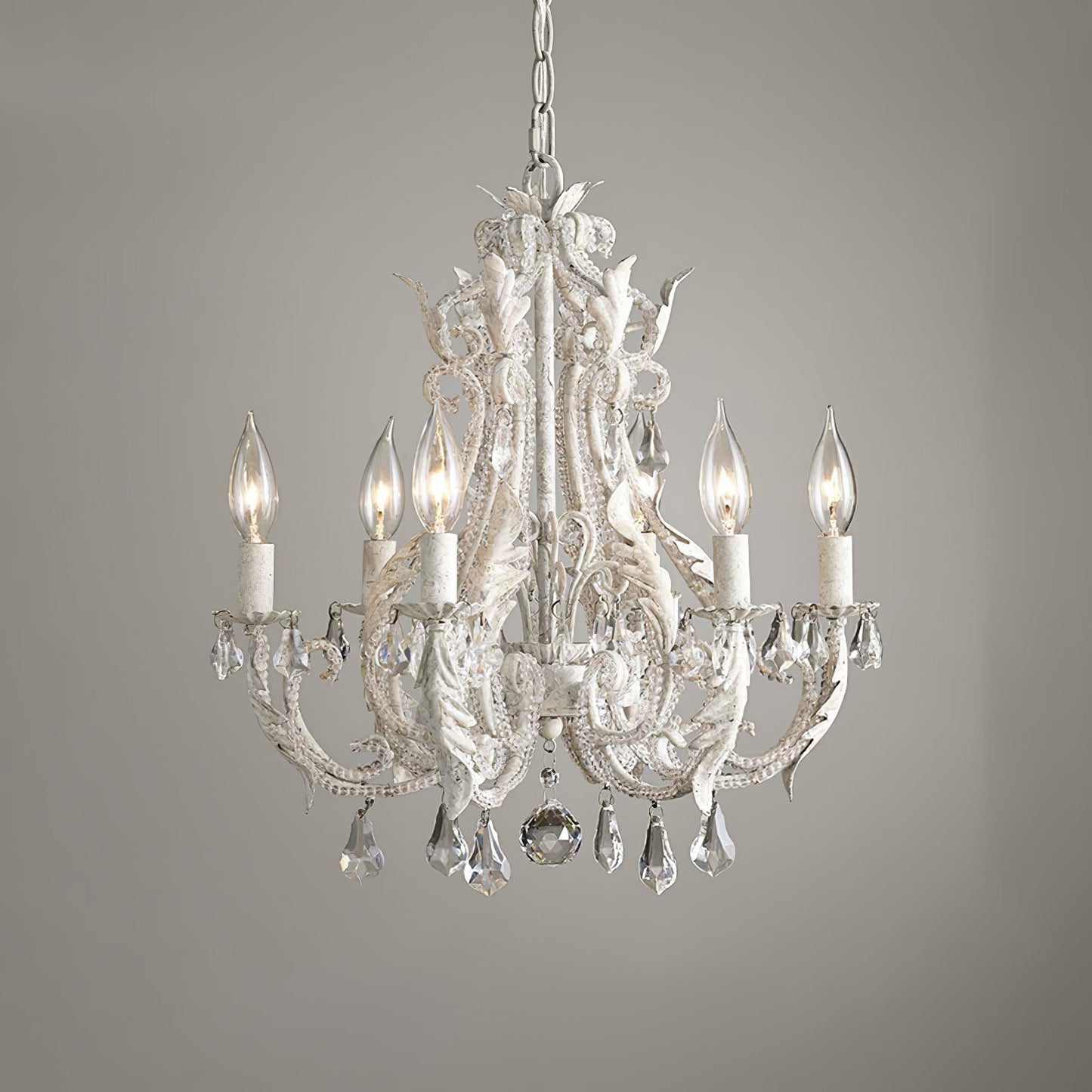 Lustra Pendant Lamp Candle Holder Crystal Beads