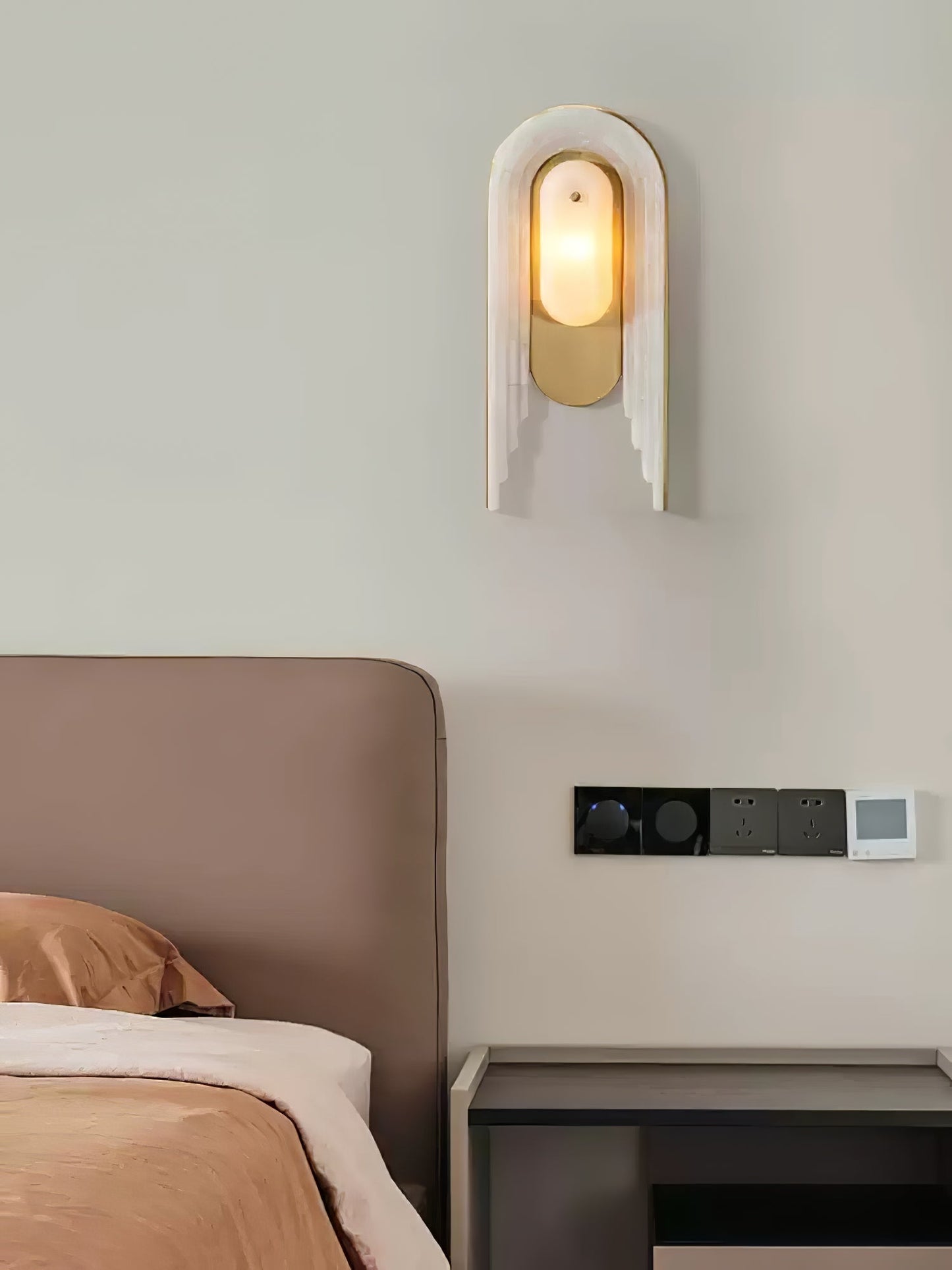 Sytalion Arch Alabaster Wall Light