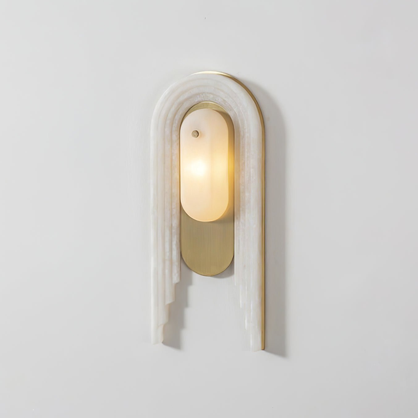 Sytalion Arch Alabaster Wall Light