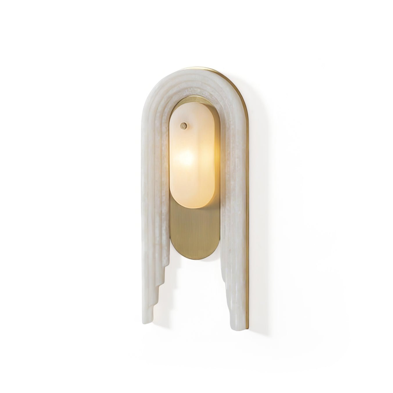 Sytalion Arch Alabaster Wall Light