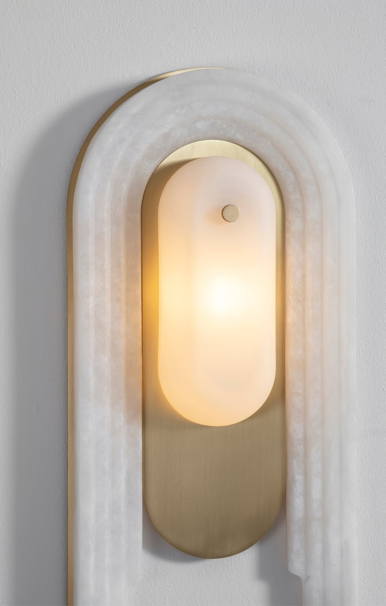 Sytalion Arch Alabaster Wall Light