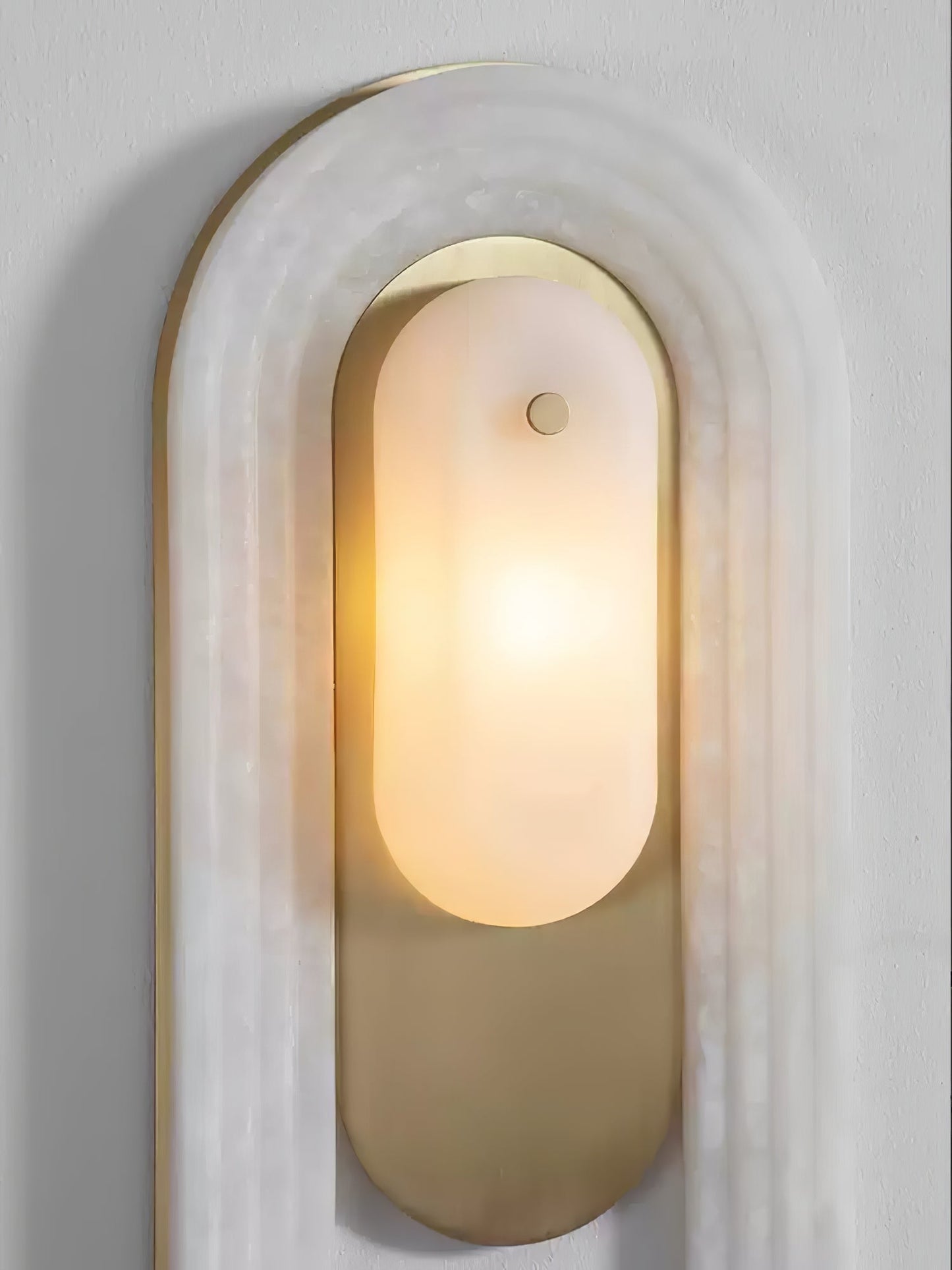 Sytalion Arch Alabaster Wall Light