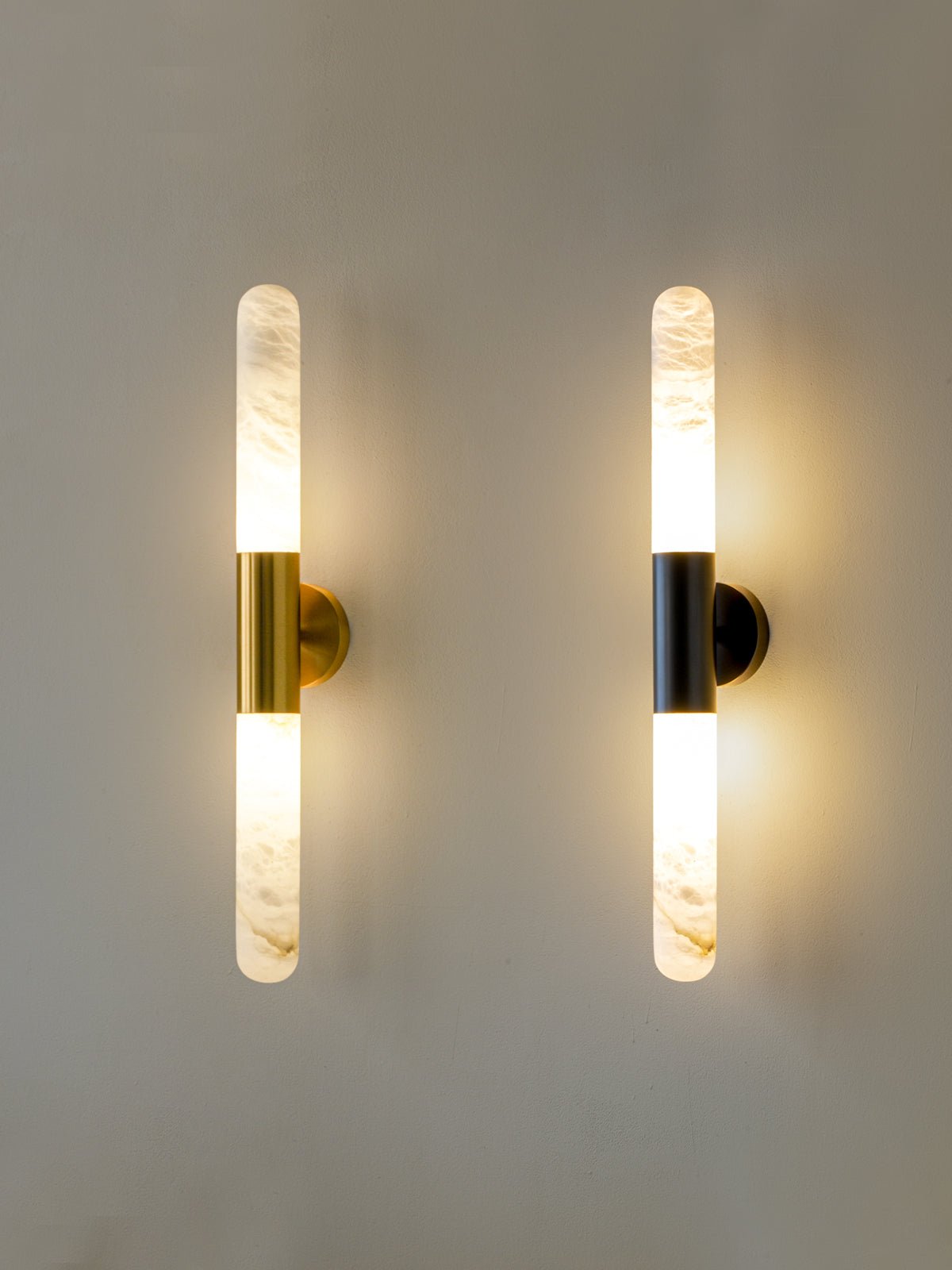 Evtalos Cylinder Alabaster Wall Light