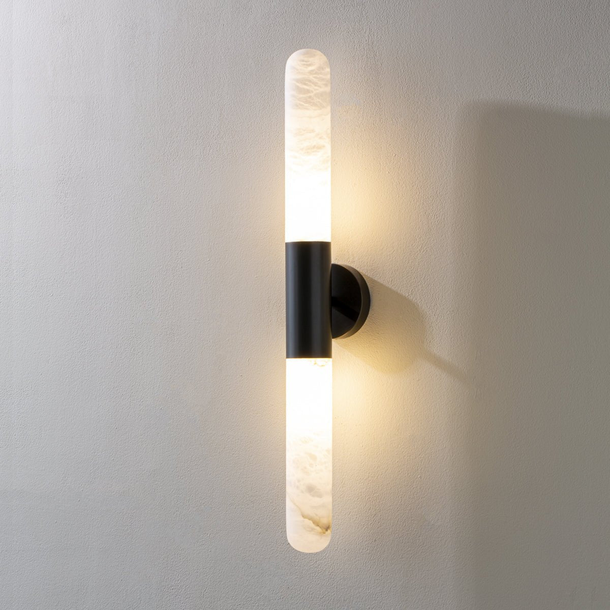 Evtalos Cylinder Alabaster Wall Light