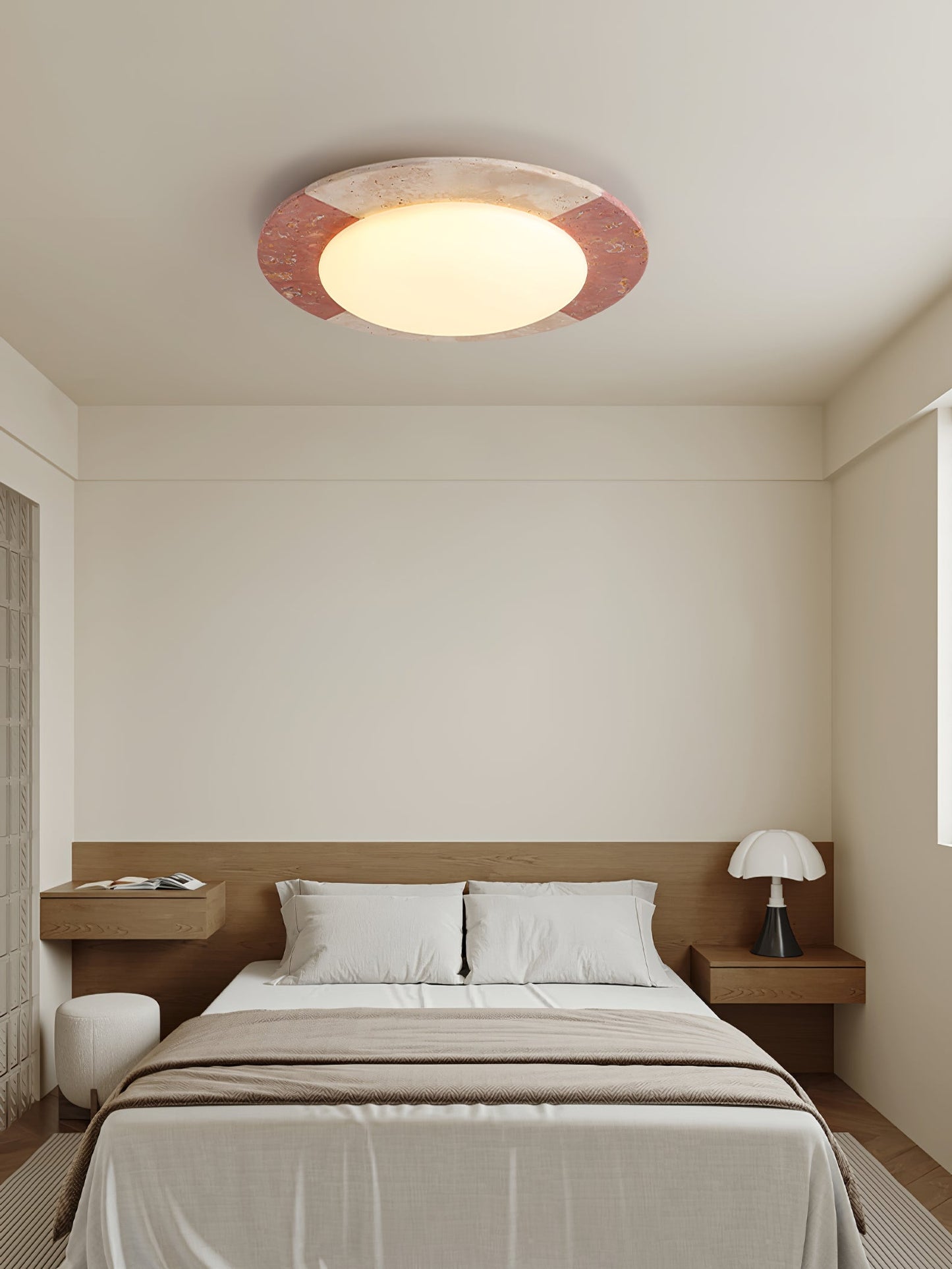 Zeraeos Travertine Ceiling Light