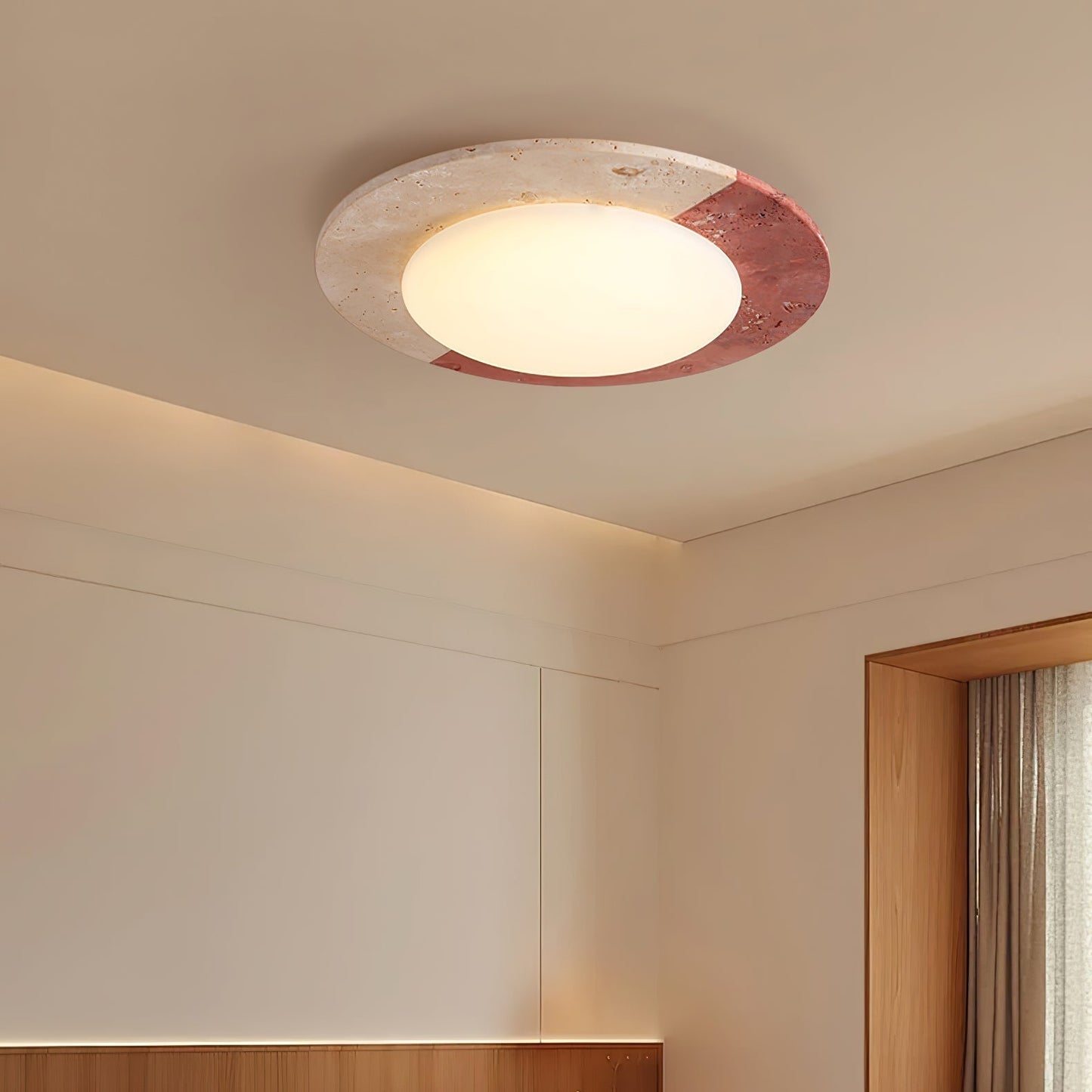 Zeraeos Travertine Ceiling Light