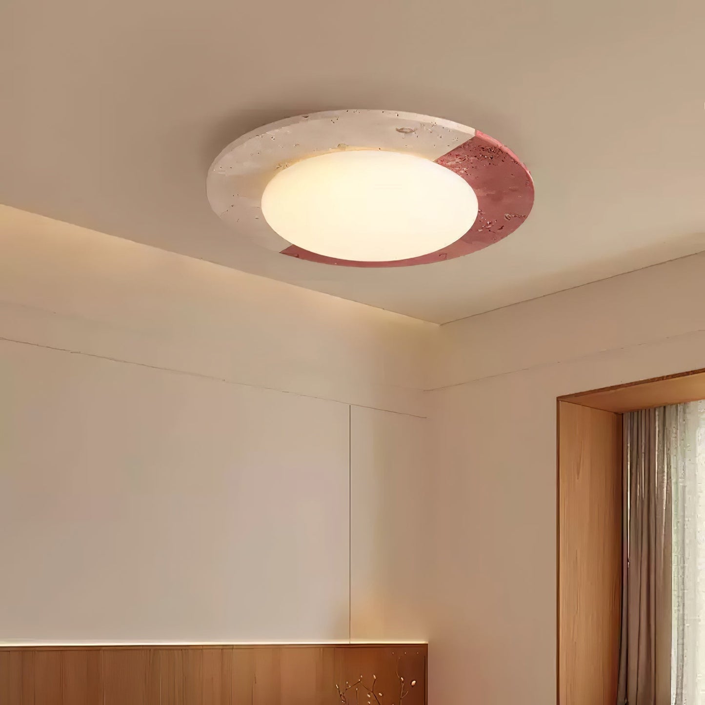Zeraeos Travertine Ceiling Light