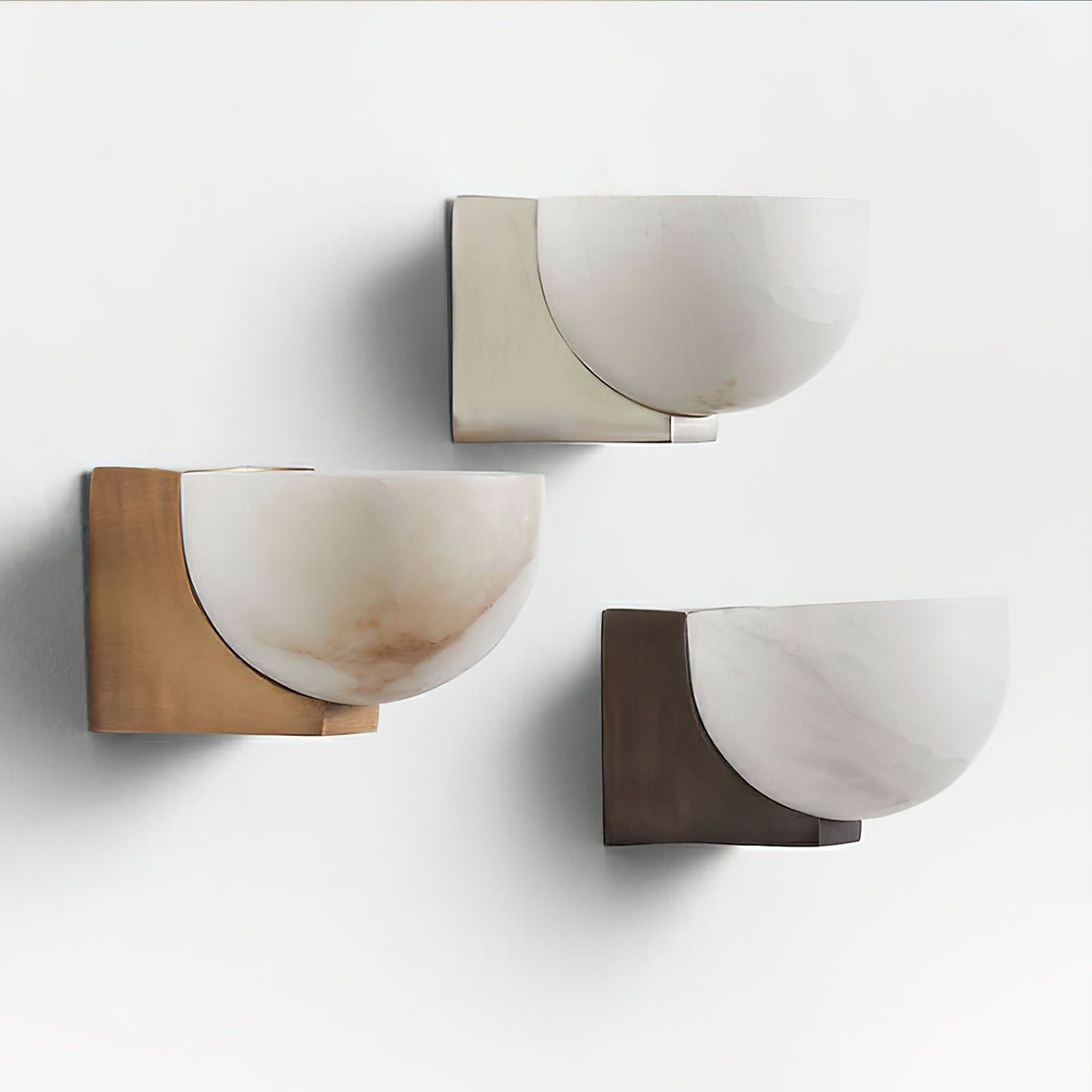 Corvina Bowl Alabaster Wall Light