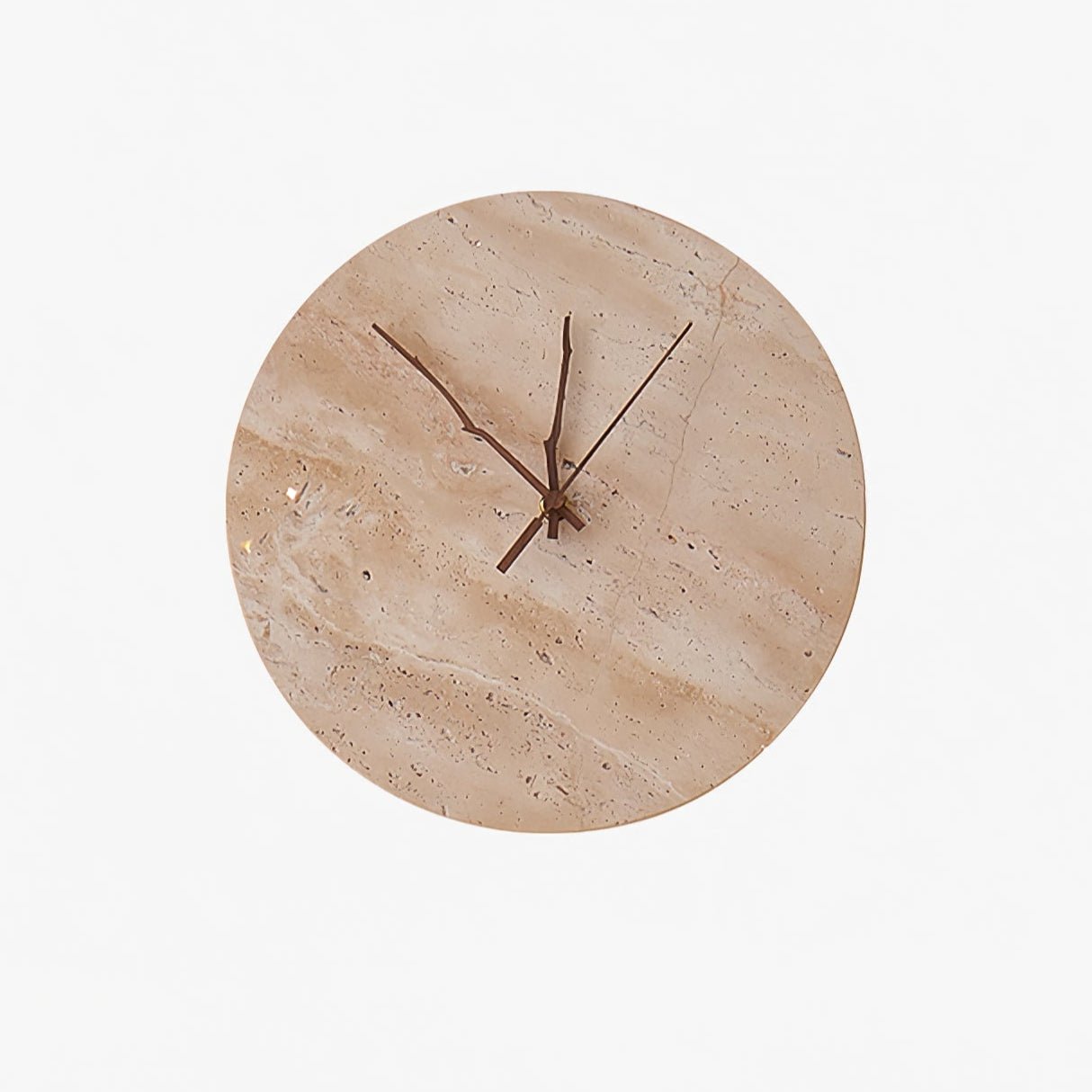 Volira Clock Travertine Wall Light D30cm