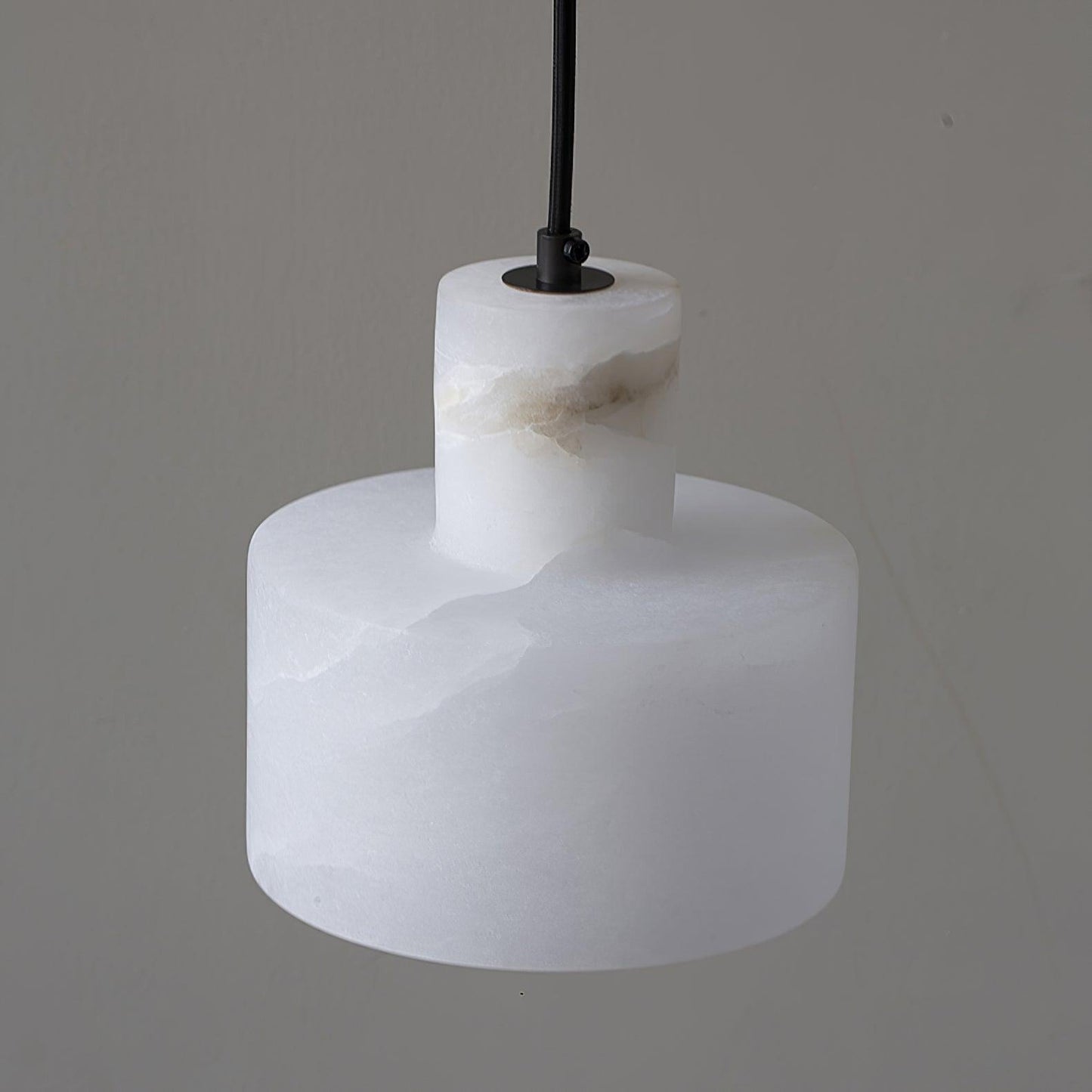 Alabaster Pendant Lgiht Dual Cylindrical