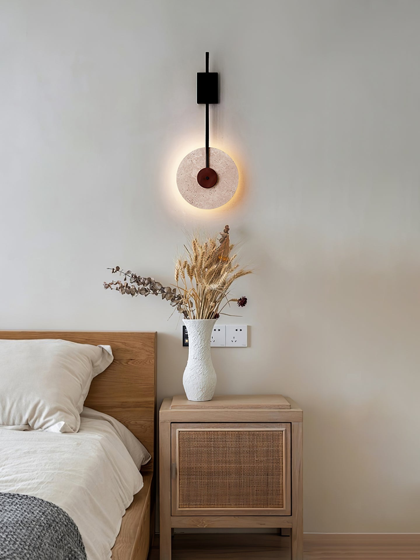 Elysia Travertine Wall Light