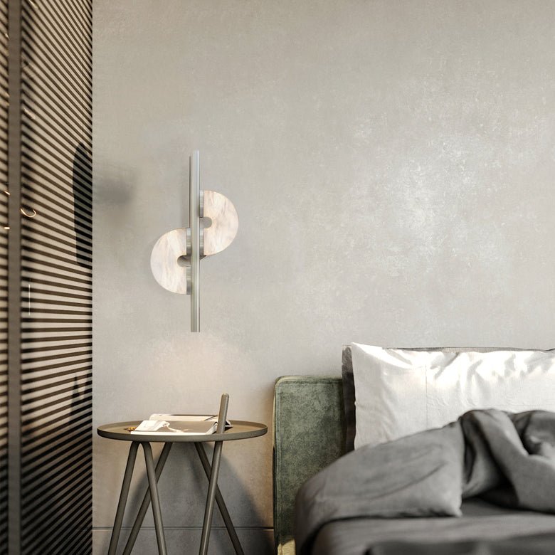 Liraven Dual Disc Alabaster Wall Light