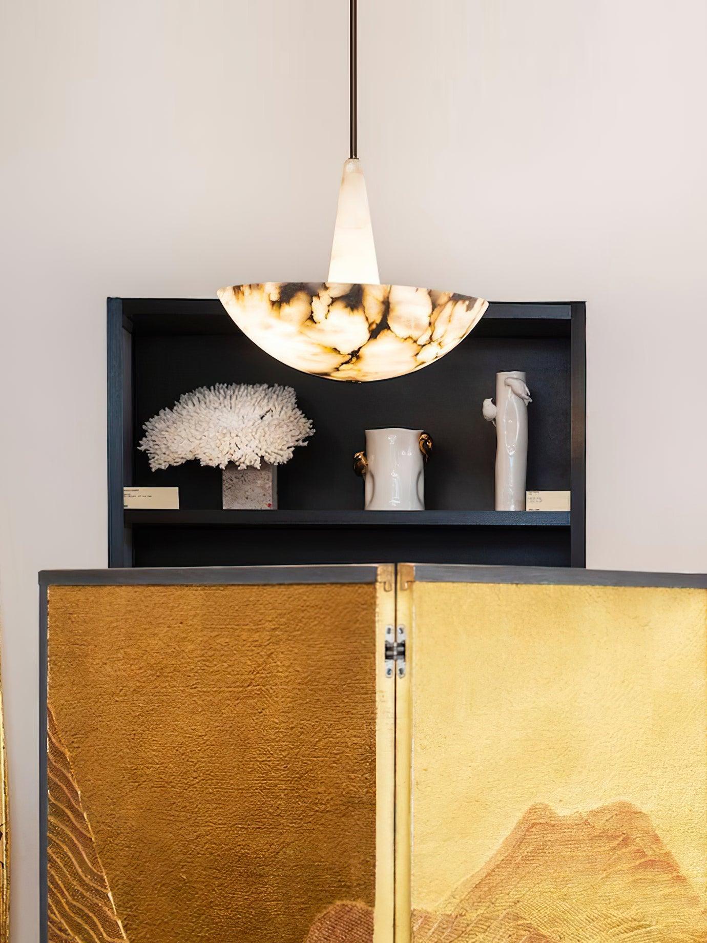 Umiros Alabaster Pendant Light Chandelier