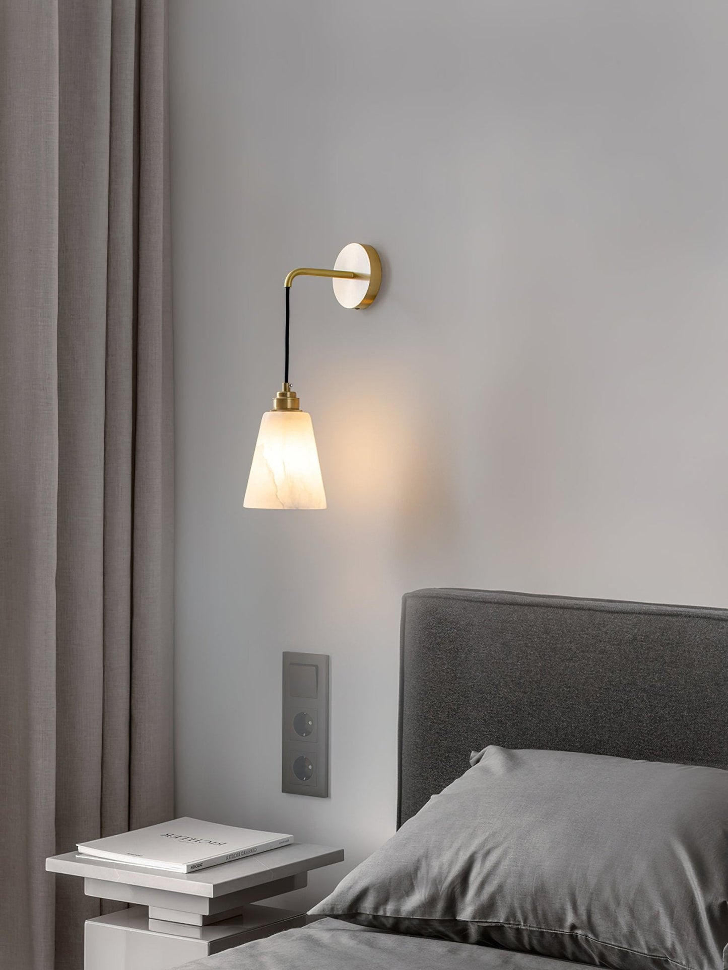 Alba Alabaster Wall Pendant Light