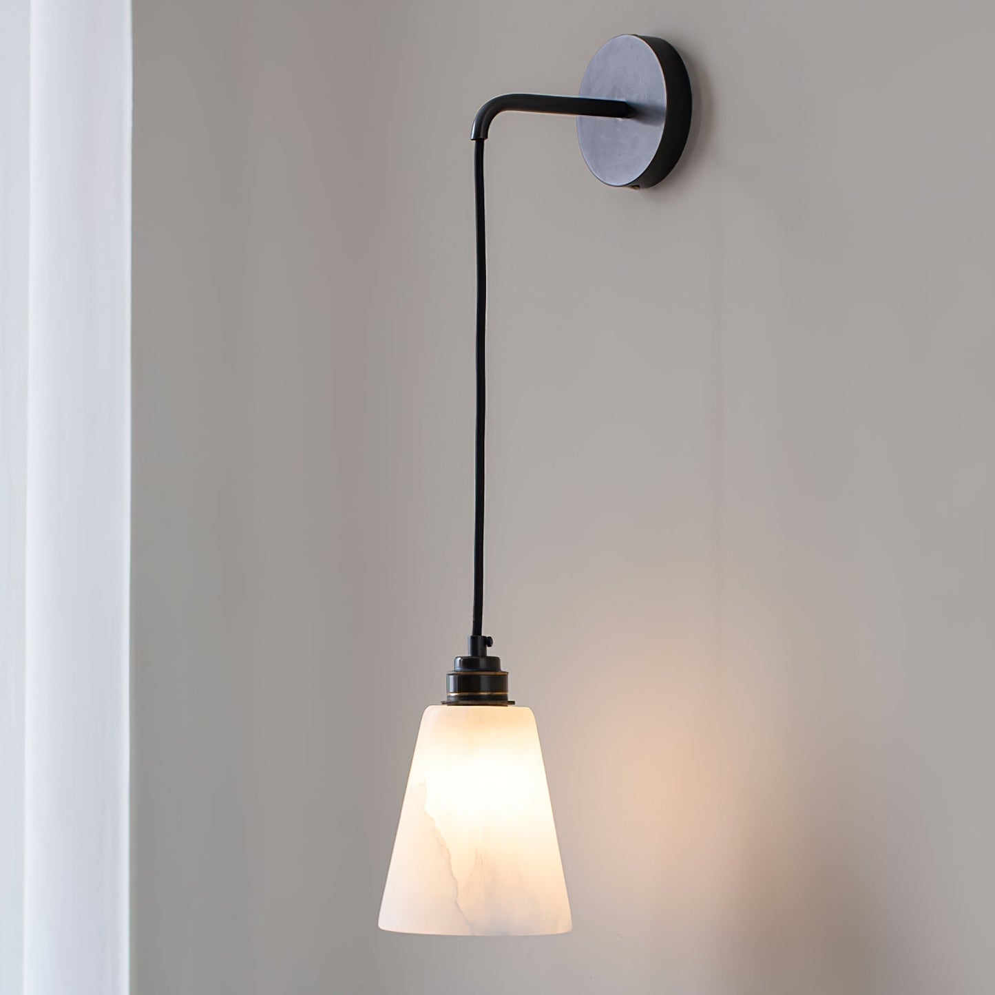 Alba Alabaster Wall Pendant Light