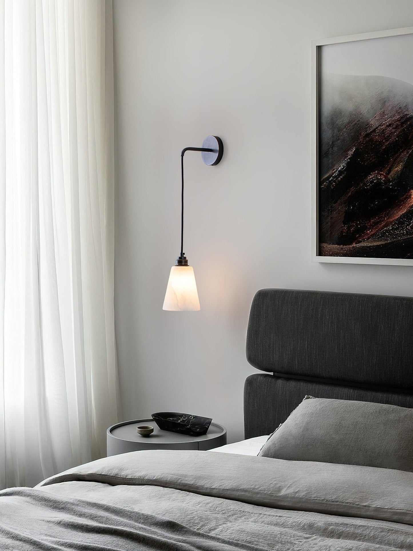 Alba Alabaster Wall Pendant Light