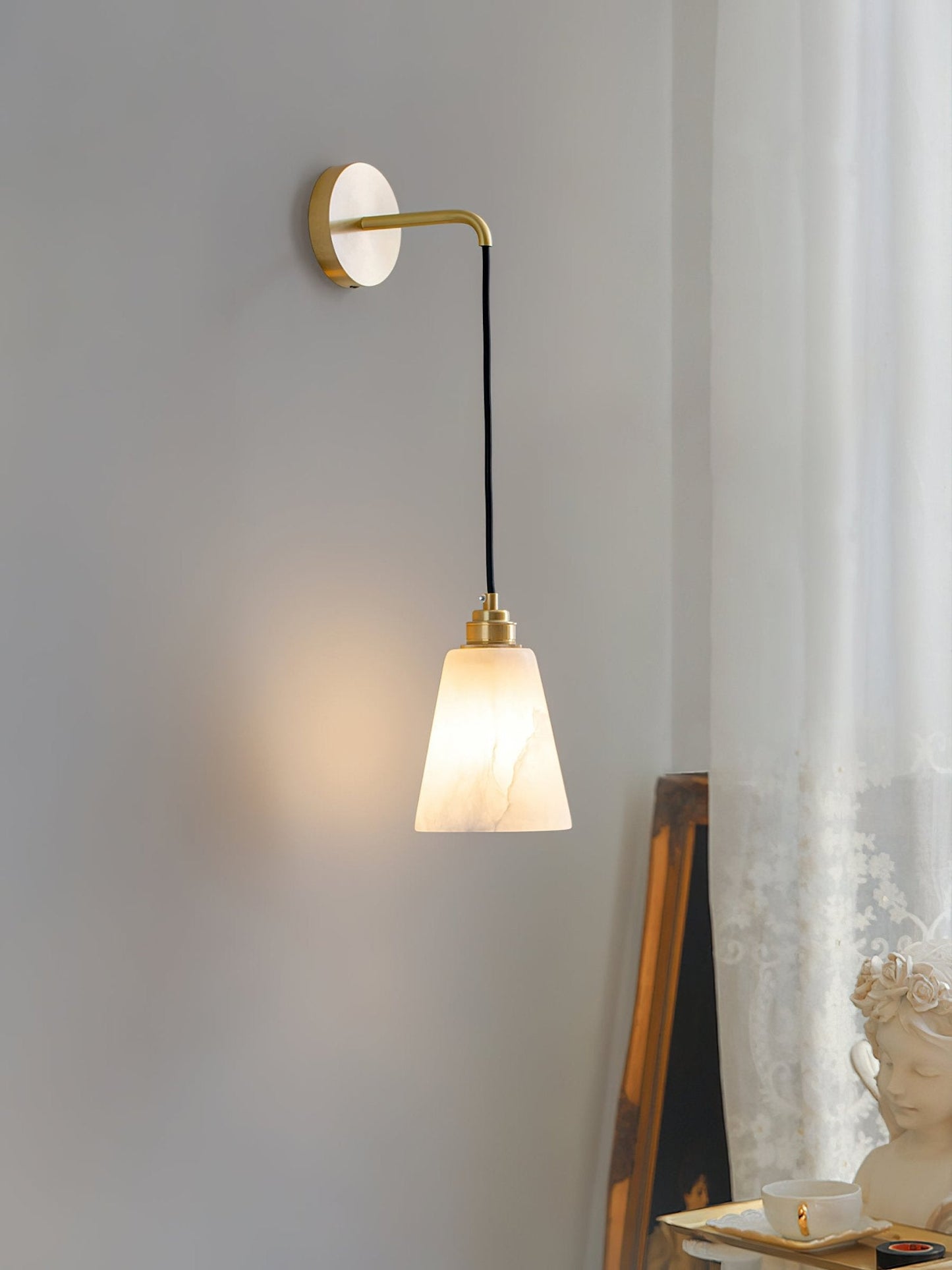 Alba Alabaster Wall Pendant Light