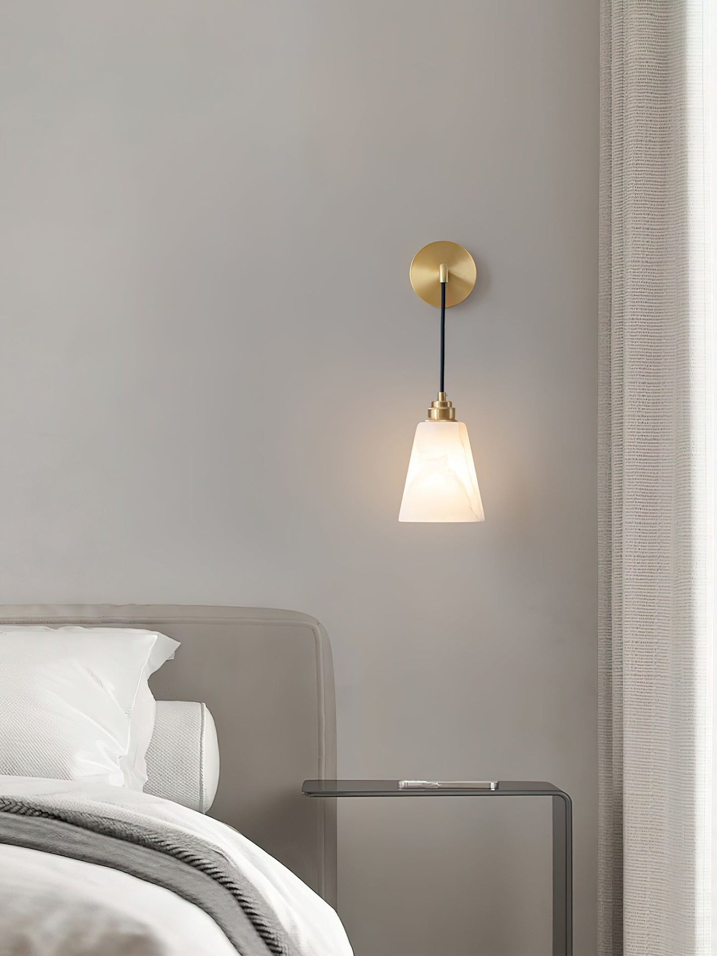 Alba Alabaster Wall Pendant Light