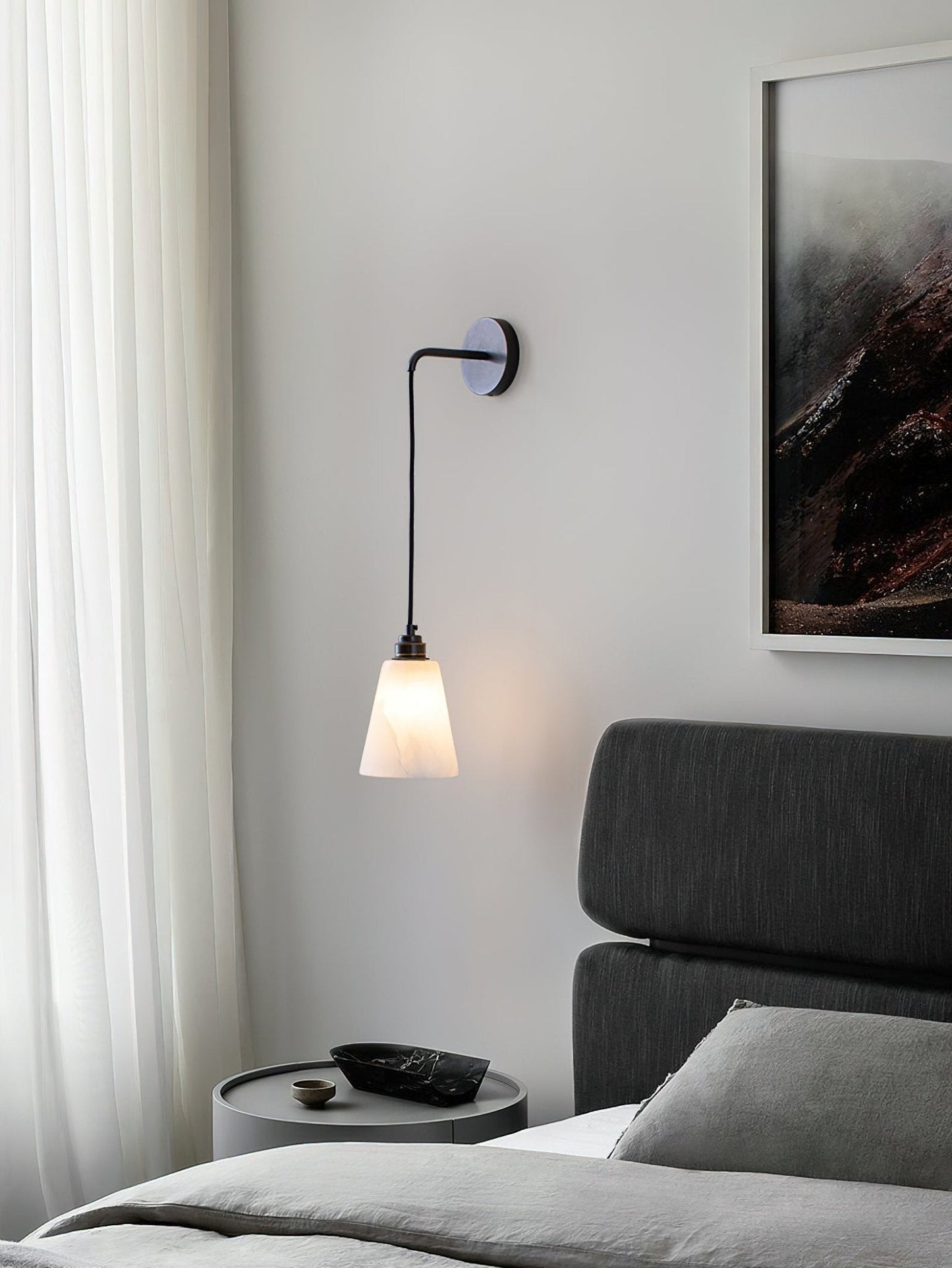 Alba Alabaster Wall Pendant Light