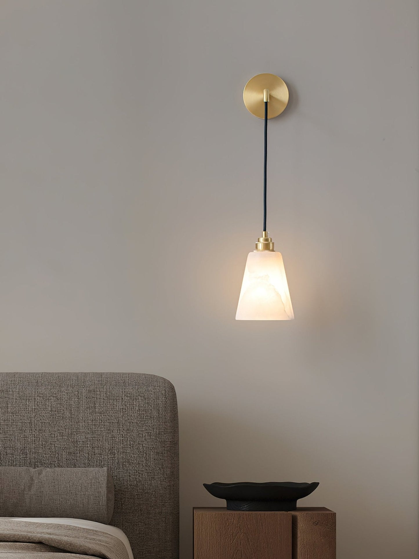 Alba Alabaster Wall Pendant Light