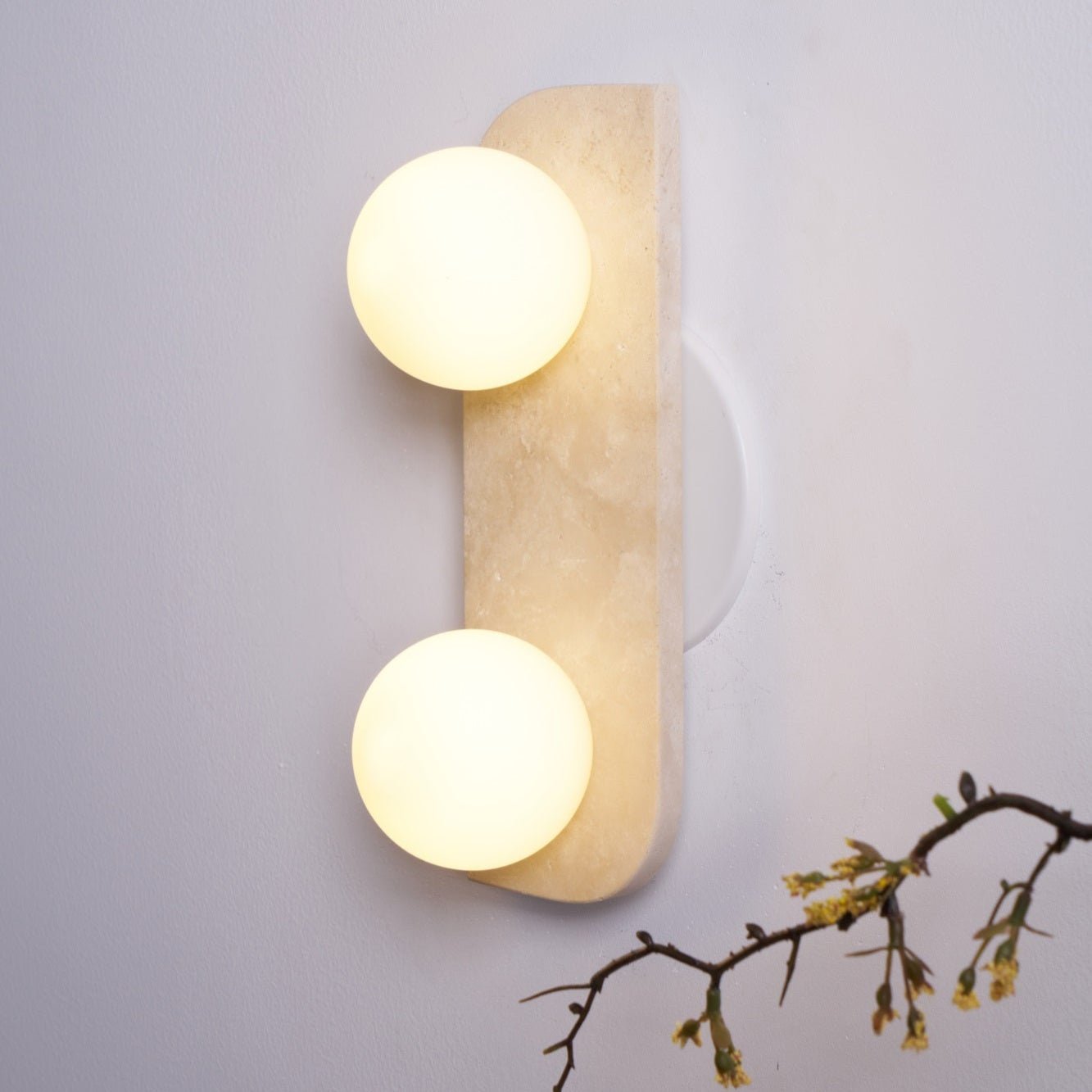 Alsilis Minimalist Travertine Wall Light