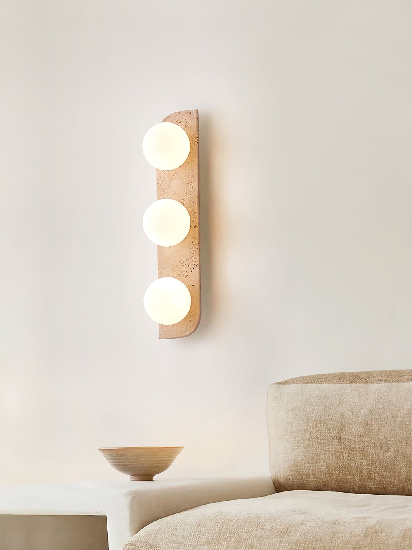 Alsilis Minimalist Travertine Wall Light